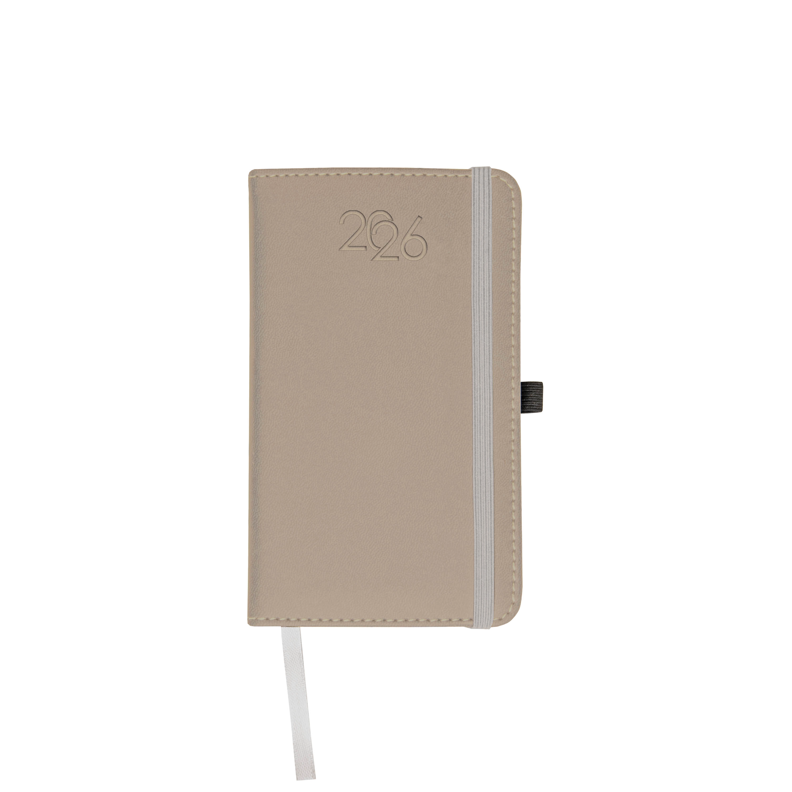 Immagine Agenda tascabile giornaliera 2026, copertina rigida in PU termovirante con impuntura