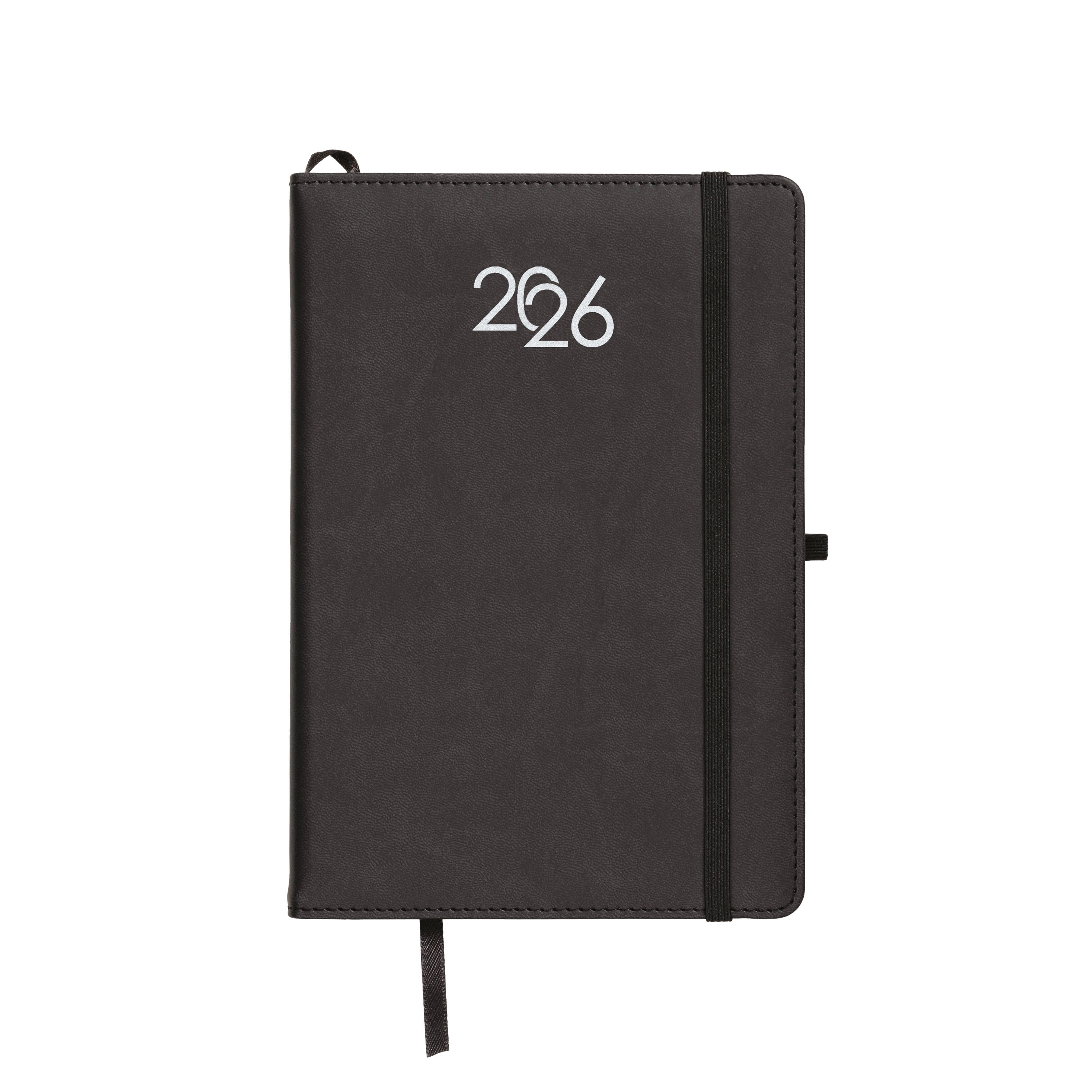 Immagine Agenda giornaliera 2026, copertina rigida in PU termovirante con impuntura perimetrale