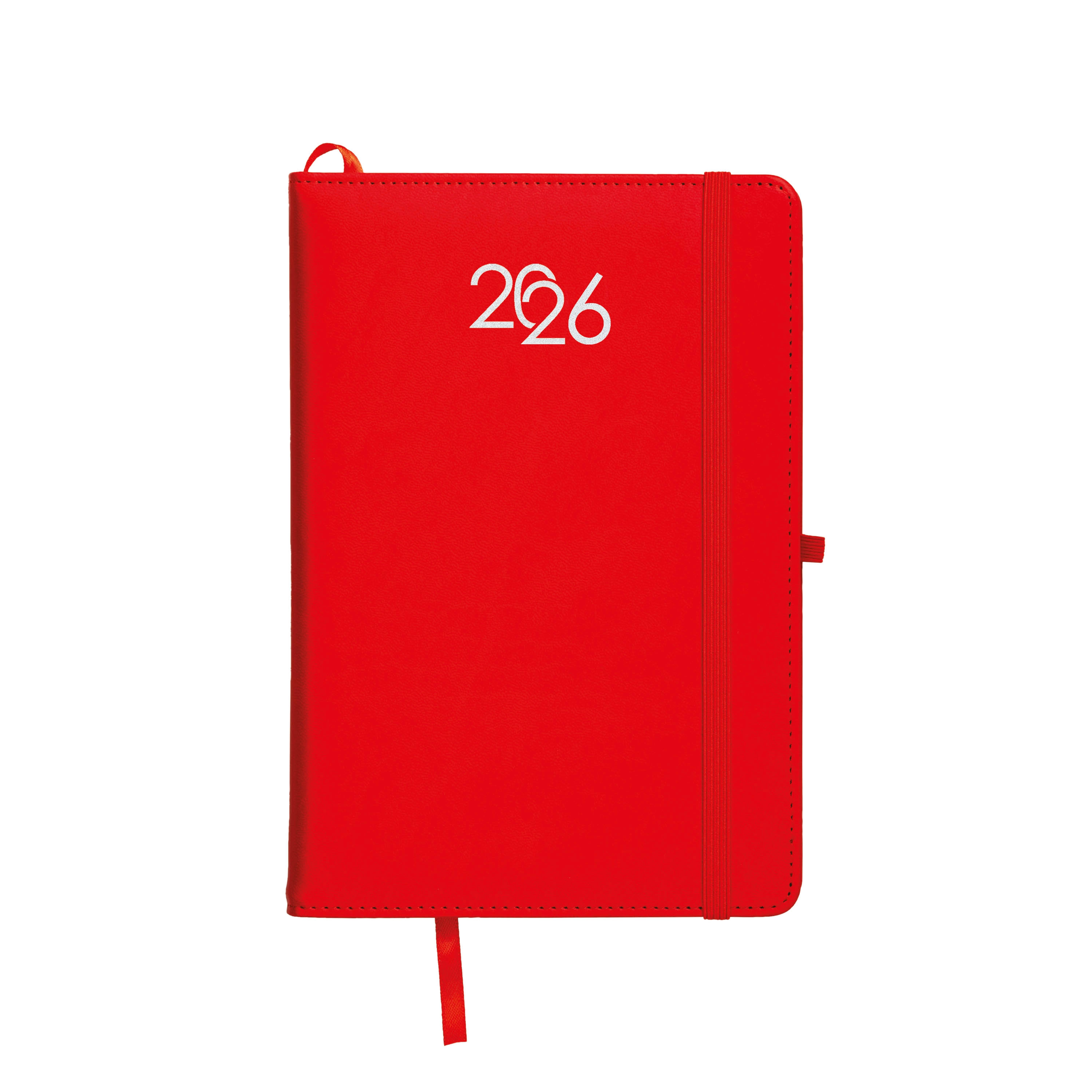 Immagine Agenda giornaliera 2026, copertina rigida in PU termovirante con impuntura perimetrale