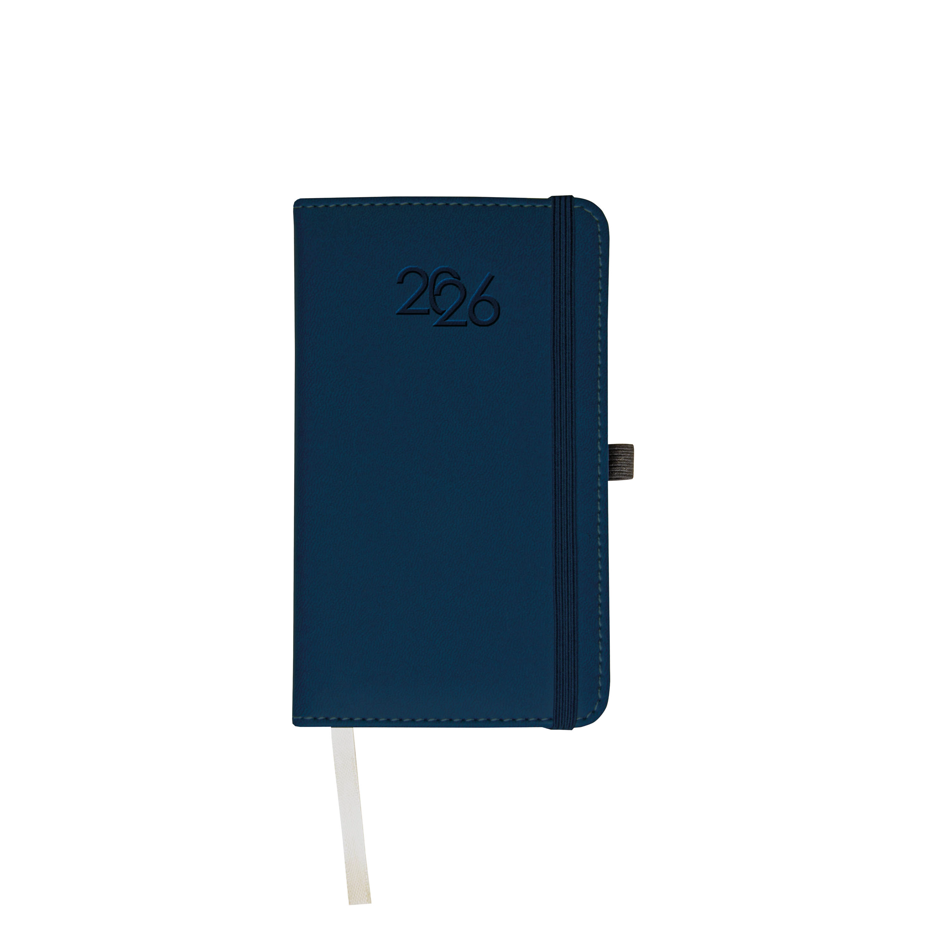 Immagine Agenda tascabile settimanale 2026, copertina rigida in PU termovirante con impuntura