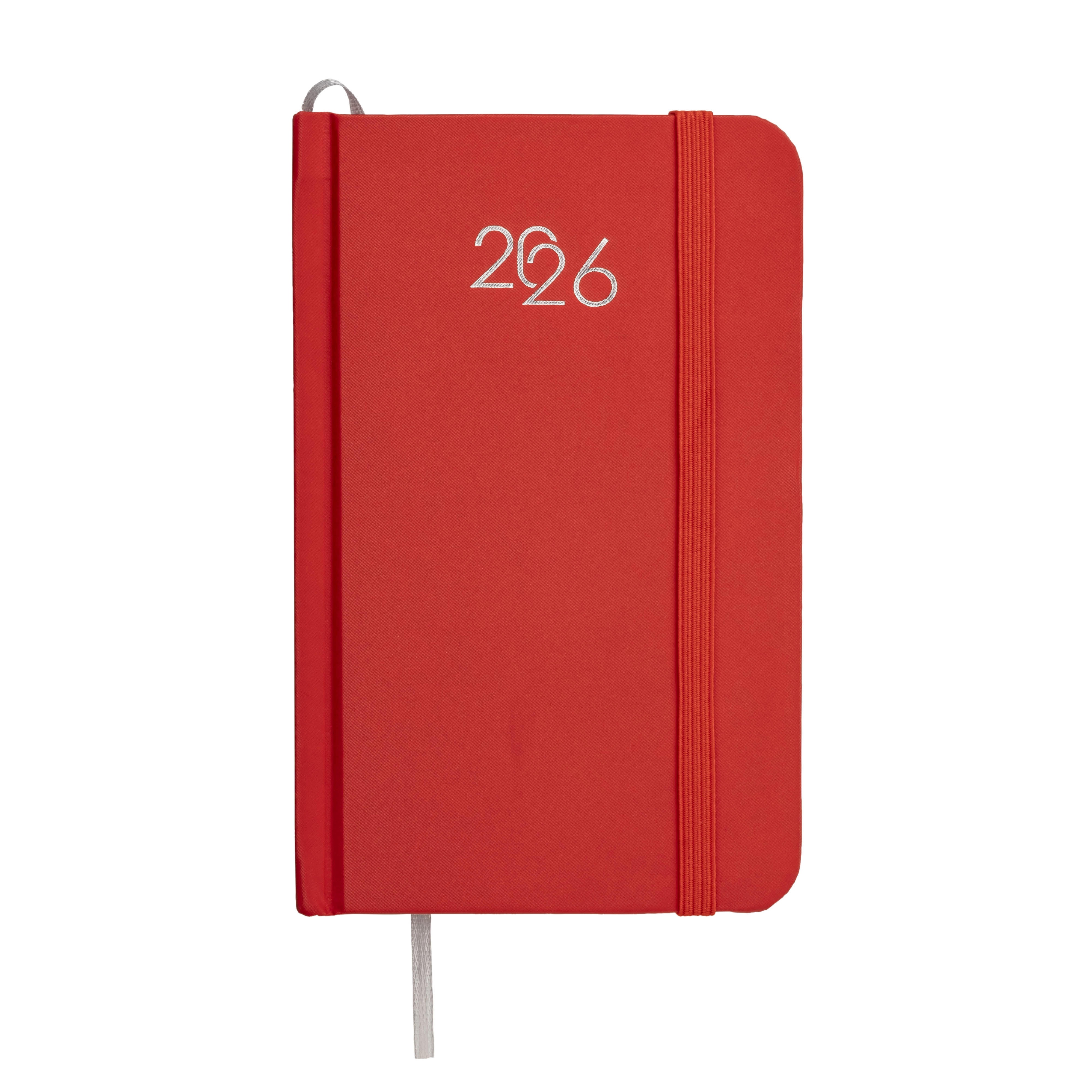 Immagine Agenda tascabile settimanale 2026, copertina rigida in cartoncino laminato