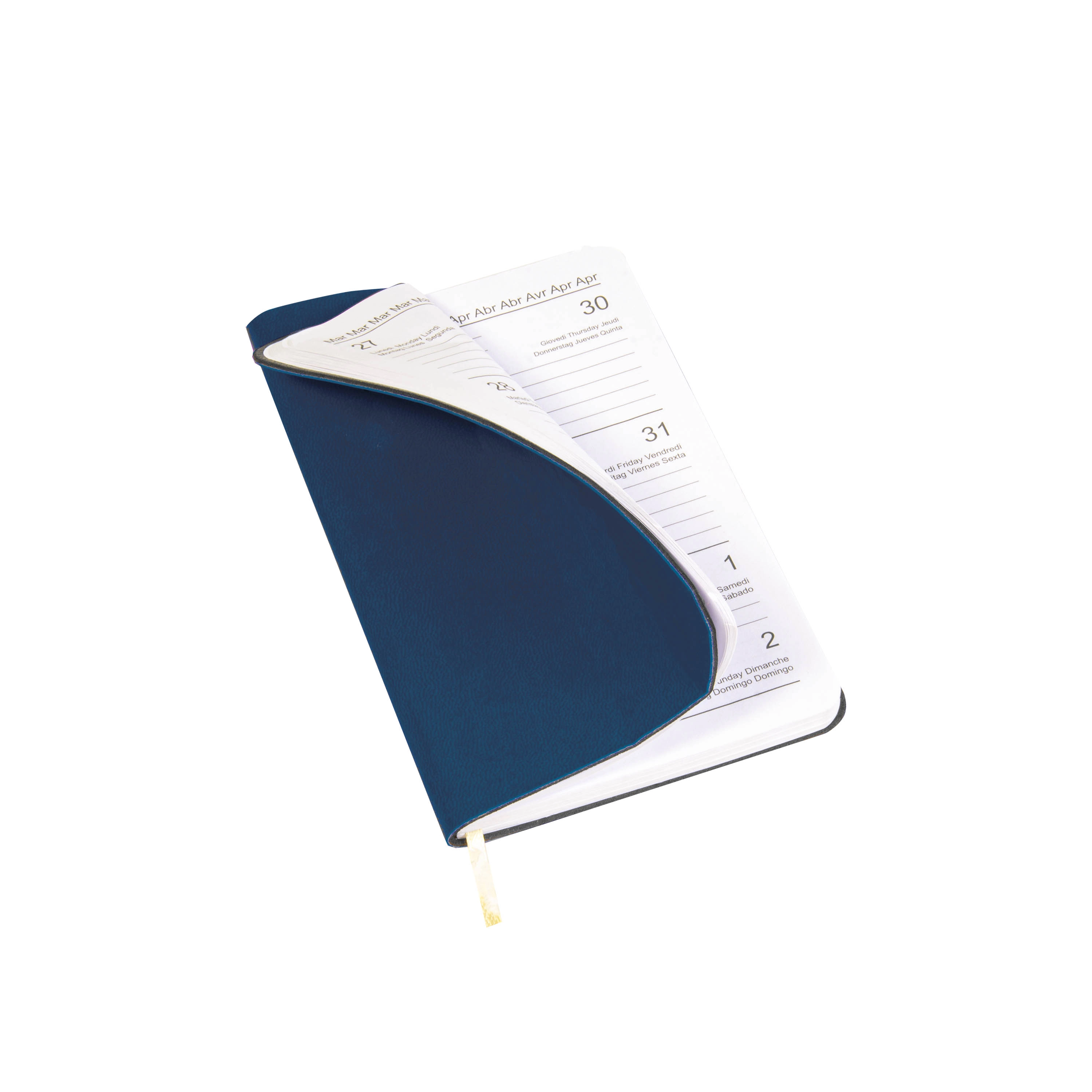 Immagine Agenda tascabile settimanale 2026 con copertina flessibile in PU termovirante