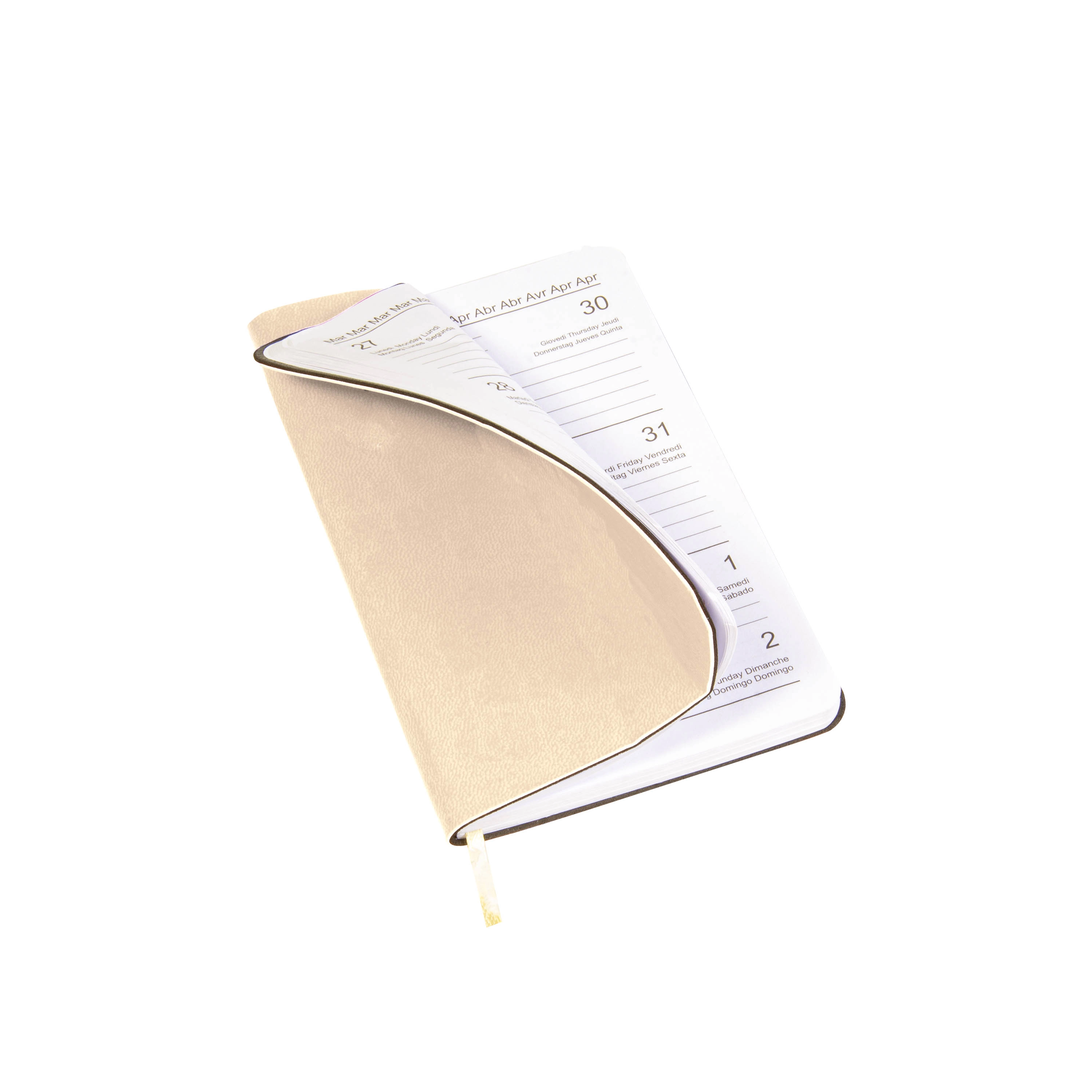 Immagine Agenda tascabile settimanale 2026 con copertina flessibile in PU termovirante