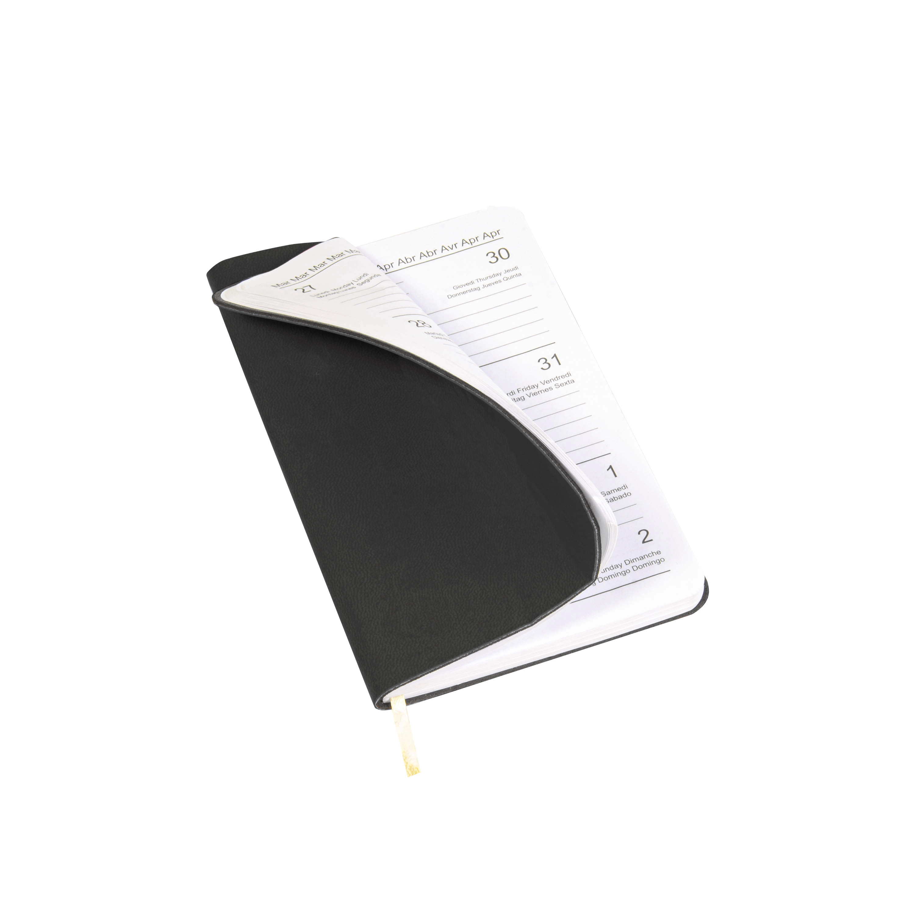 Immagine Agenda tascabile settimanale 2026 con copertina flessibile in PU termovirante