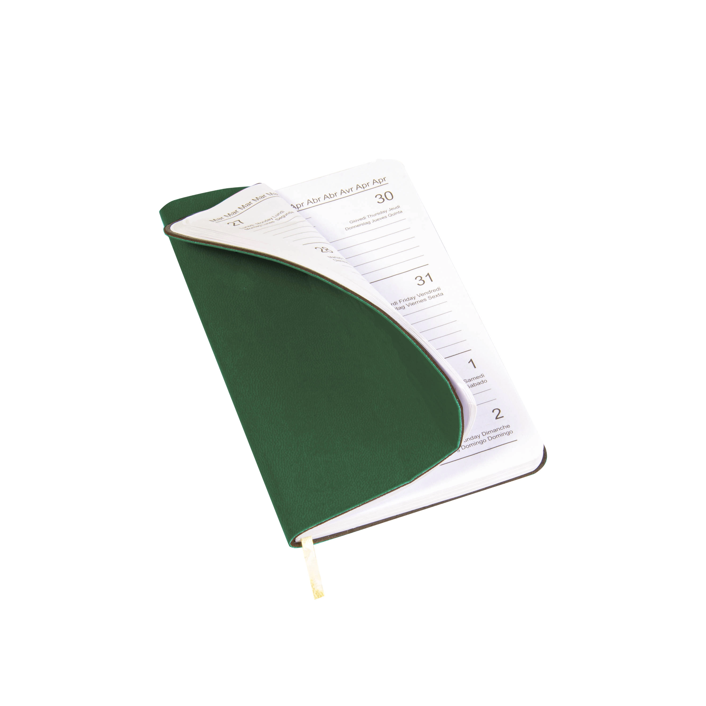 Immagine Agenda tascabile settimanale 2026 con copertina flessibile in PU termovirante