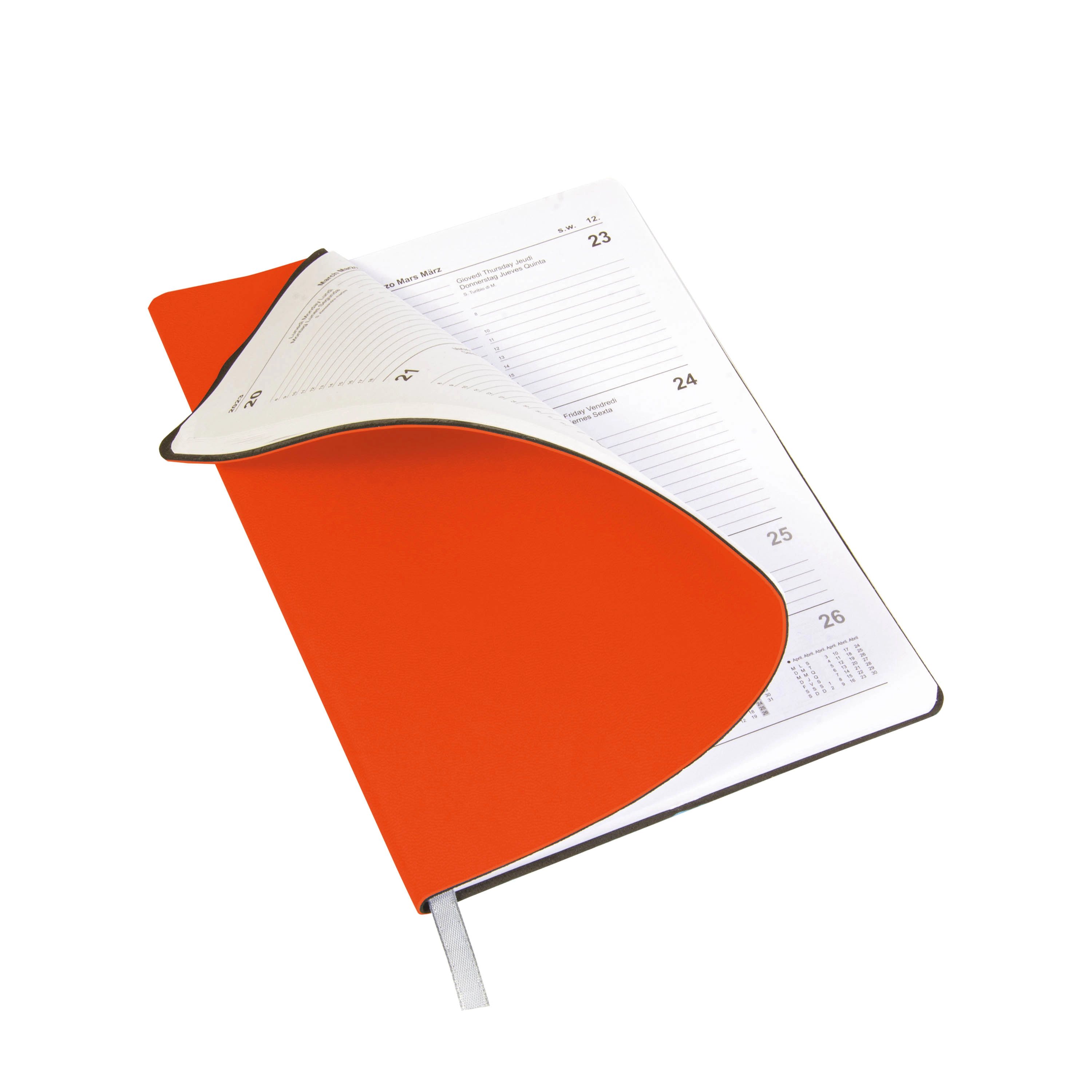 Immagine Agenda giornaliera 2026 con copertina flessibile in PU termovirante