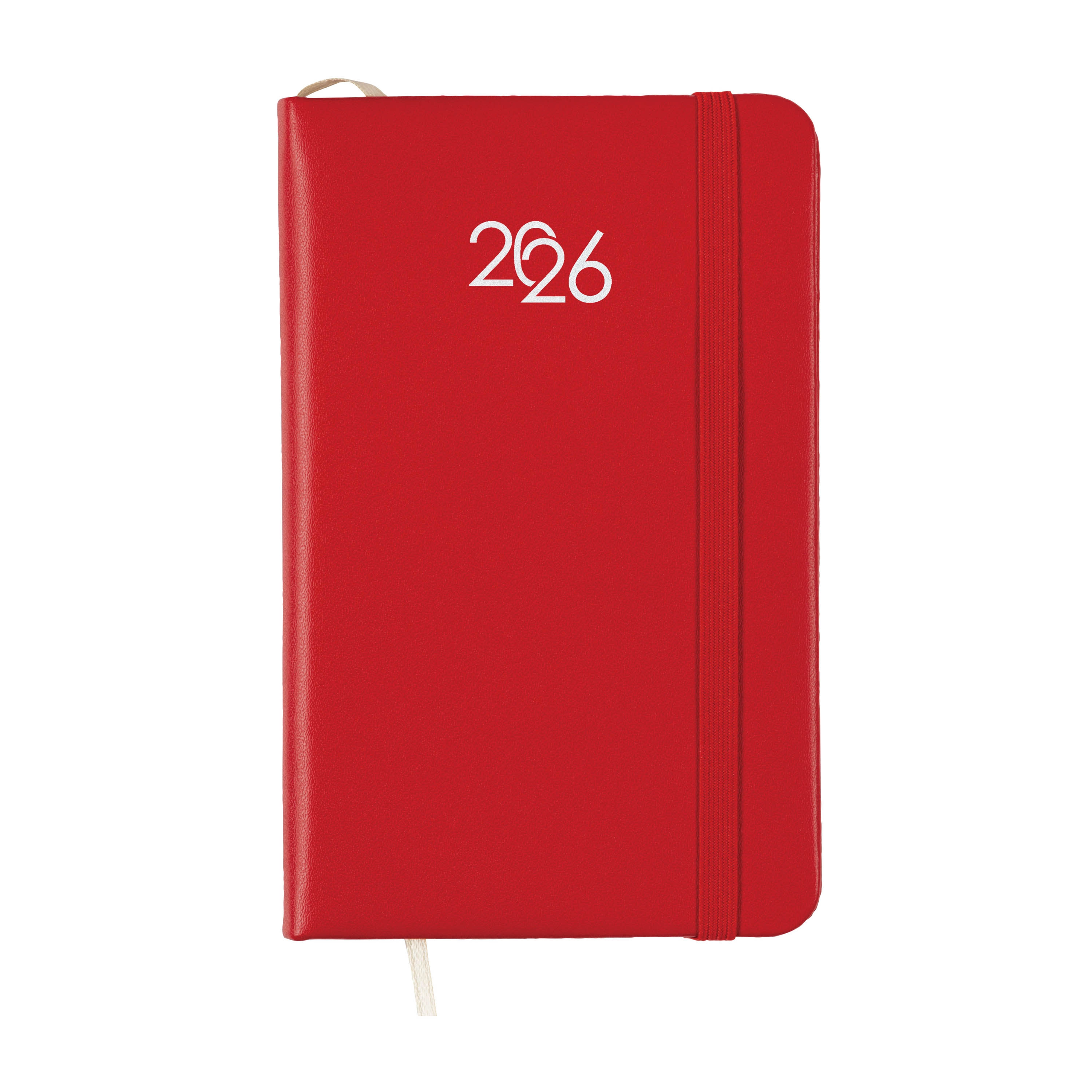 Immagine Agenda tascabile settimanale 2026 con copertina rigida in PU