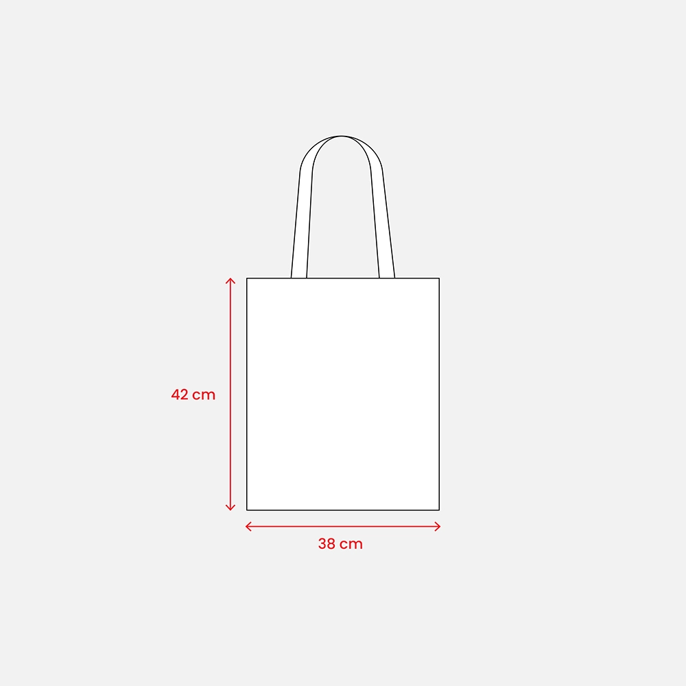 Immagine Shopper in cotone biologico da 100 g/m2