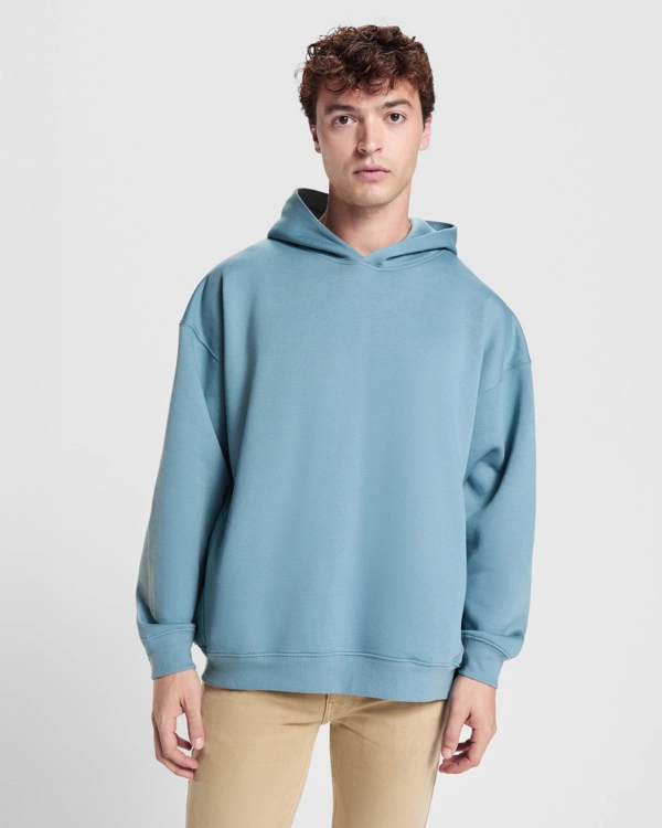 Immagine Felpa unisex oversize con cappuccio foderato - Otto