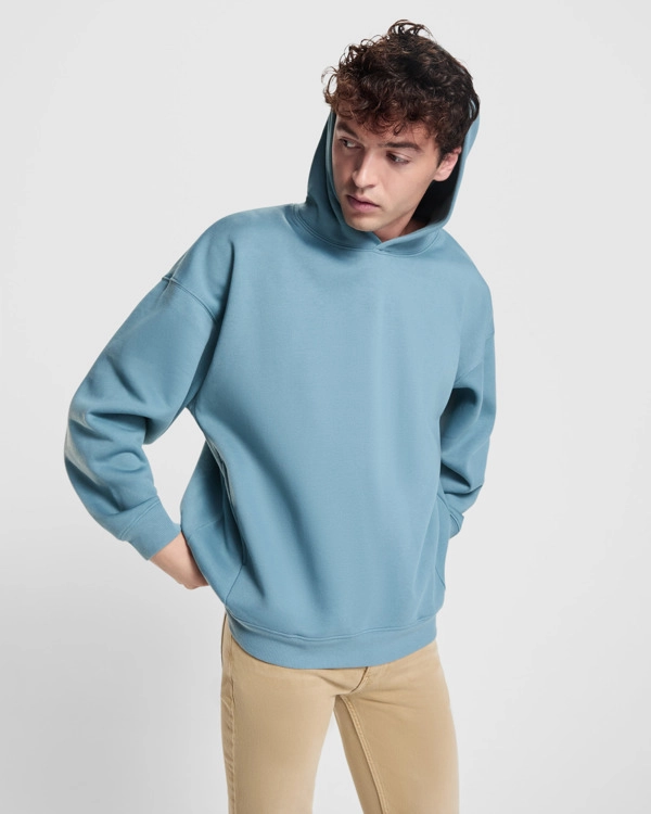 Immagine Felpa unisex oversize con cappuccio foderato - Otto