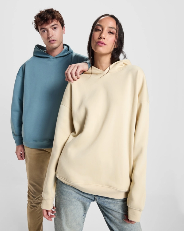 Immagine Felpa unisex oversize con cappuccio foderato - Otto