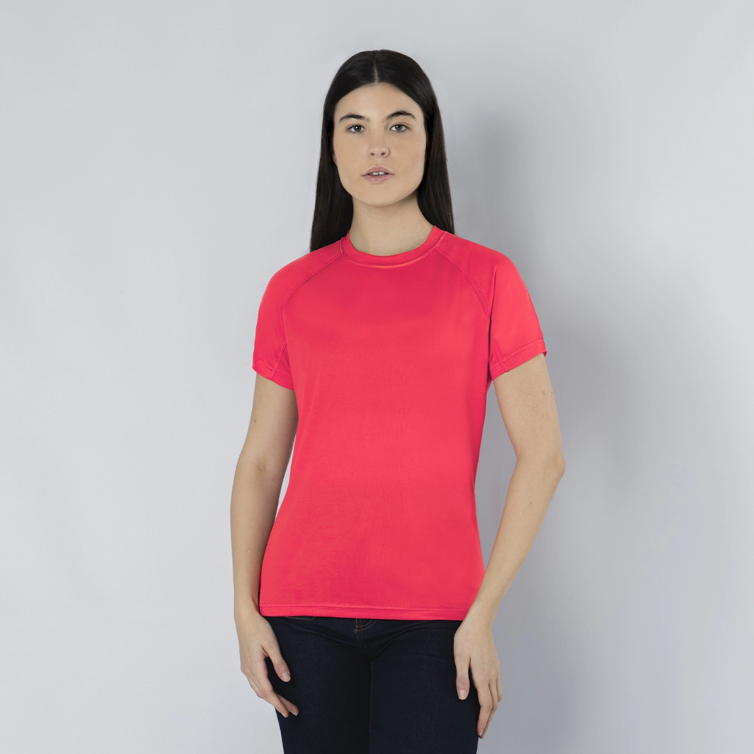 Immagine T-Shirt Donna in tessuto interlock 100% poliestere waffle - Cocker
