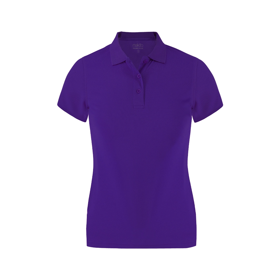 Immagine Polo Donna in tessuto tecnico 100% poliestere -Tecnic Plus