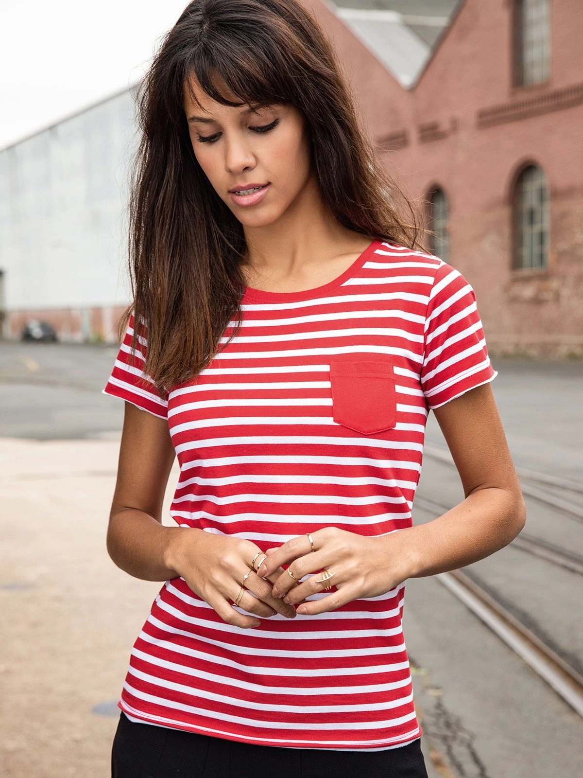 Immagine Ladies' T-Shirt Striped