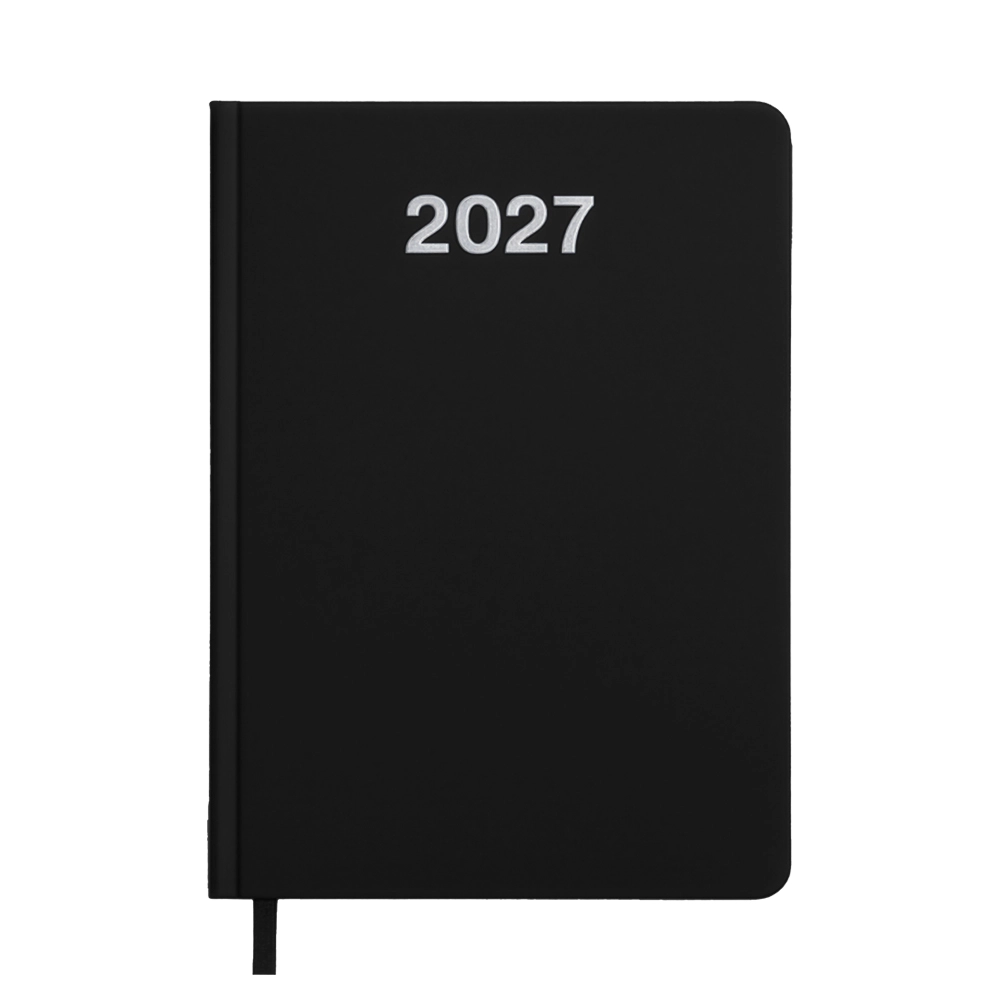 Immagine Agenda giornaliera 2027. Copertina rigida in cartoncino laminato opaco.