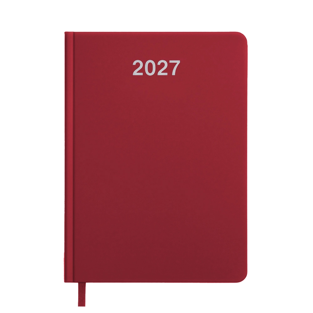 Immagine Agenda settimanale 2027. Copertina rigida in cartoncino laminato opaco.