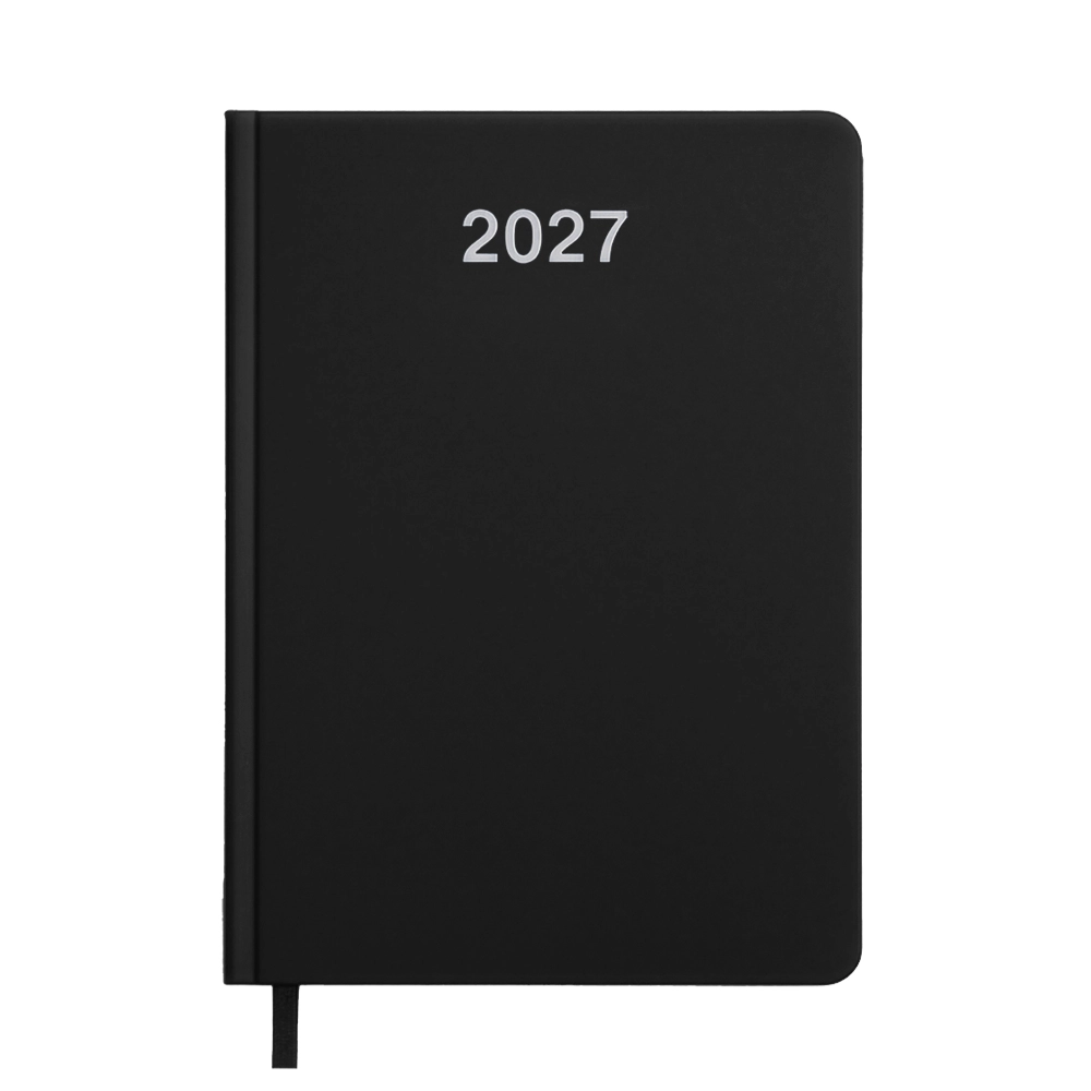 Immagine Agenda settimanale 2027. Copertina rigida in cartoncino laminato opaco.