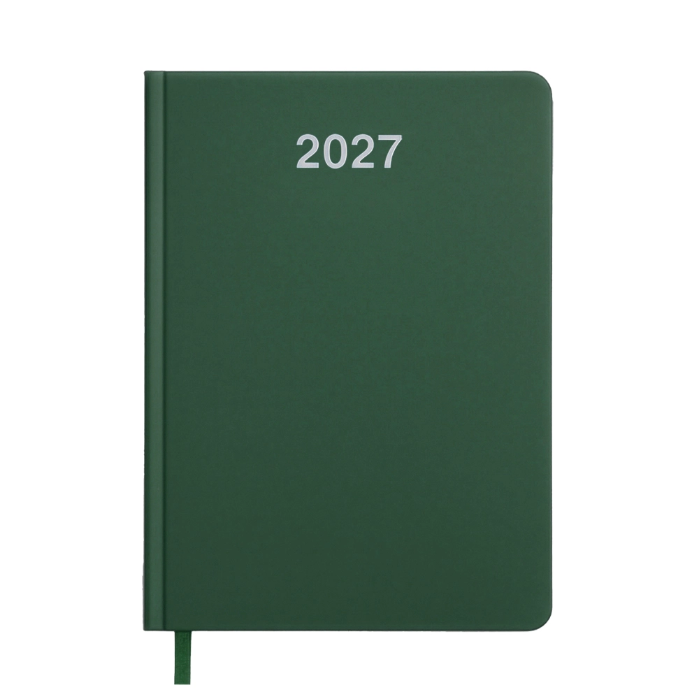 Immagine Agenda settimanale 2027. Copertina rigida in cartoncino laminato opaco.