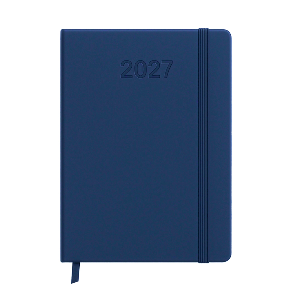 Immagine Agenda giornaliera 2027. Copertina rigida in termo PU e bordo pagine colorato