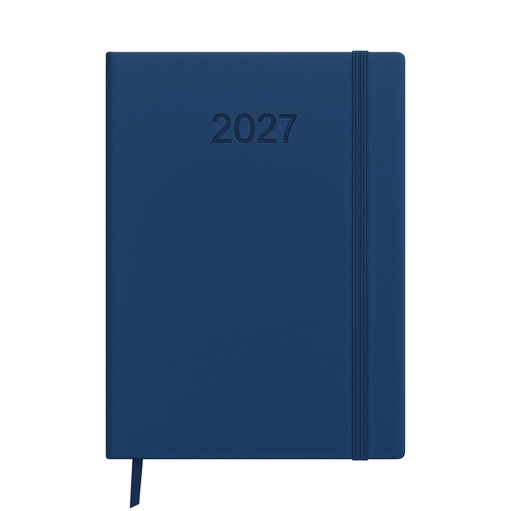 Immagine Agenda settimanale 2027. Copertina rigida in termo PU e bordo pagine colorato