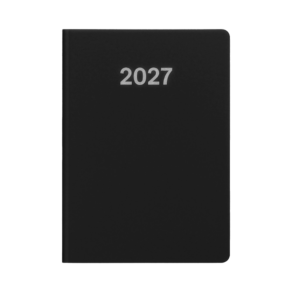 Immagine Agenda settimanale 2027. Copertina flessibile in soft PU e bordo pagine colorato