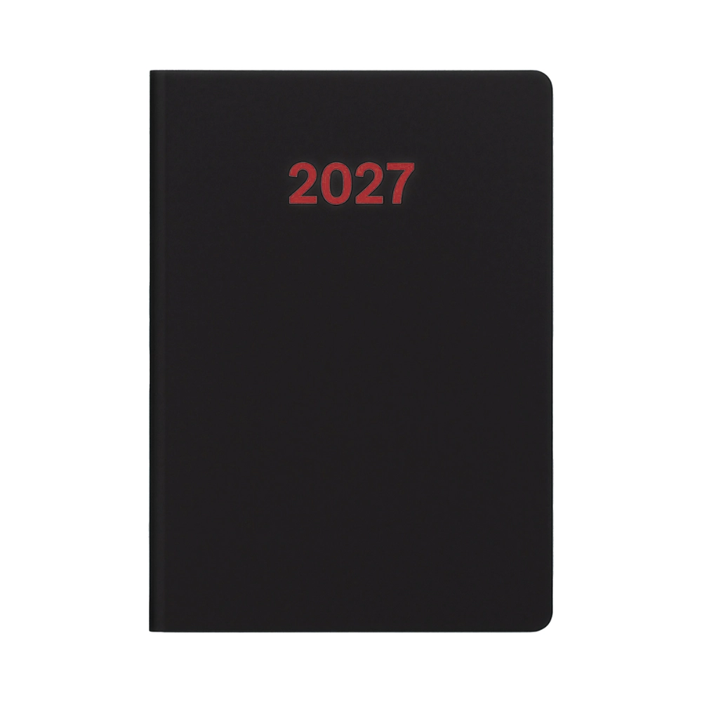 Immagine Agenda settimanale 2027. Copertina flessibile in soft PU e bordo pagine colorato