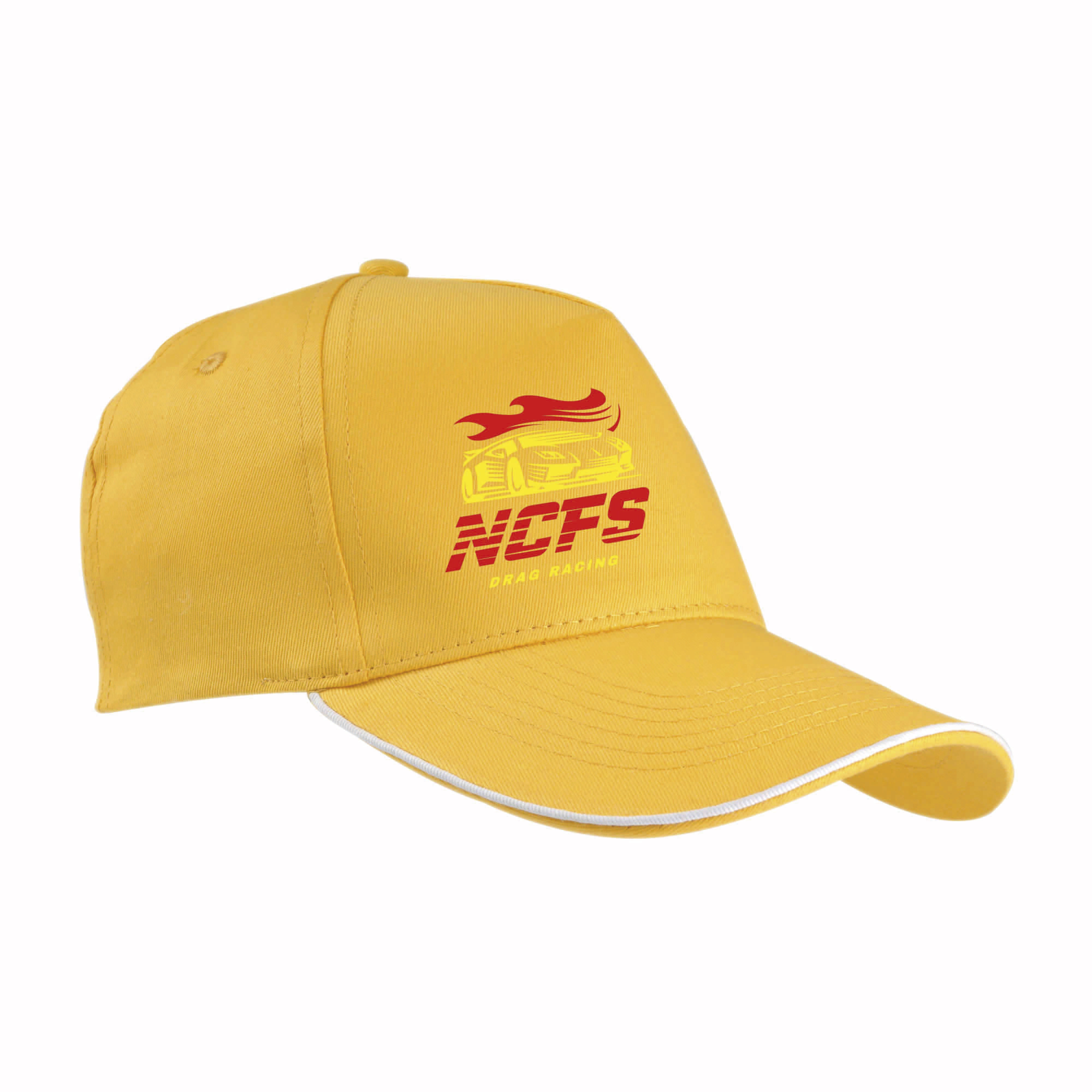 Immagine Cappellino in cotone, 5 pannelli con profilo in contrasto