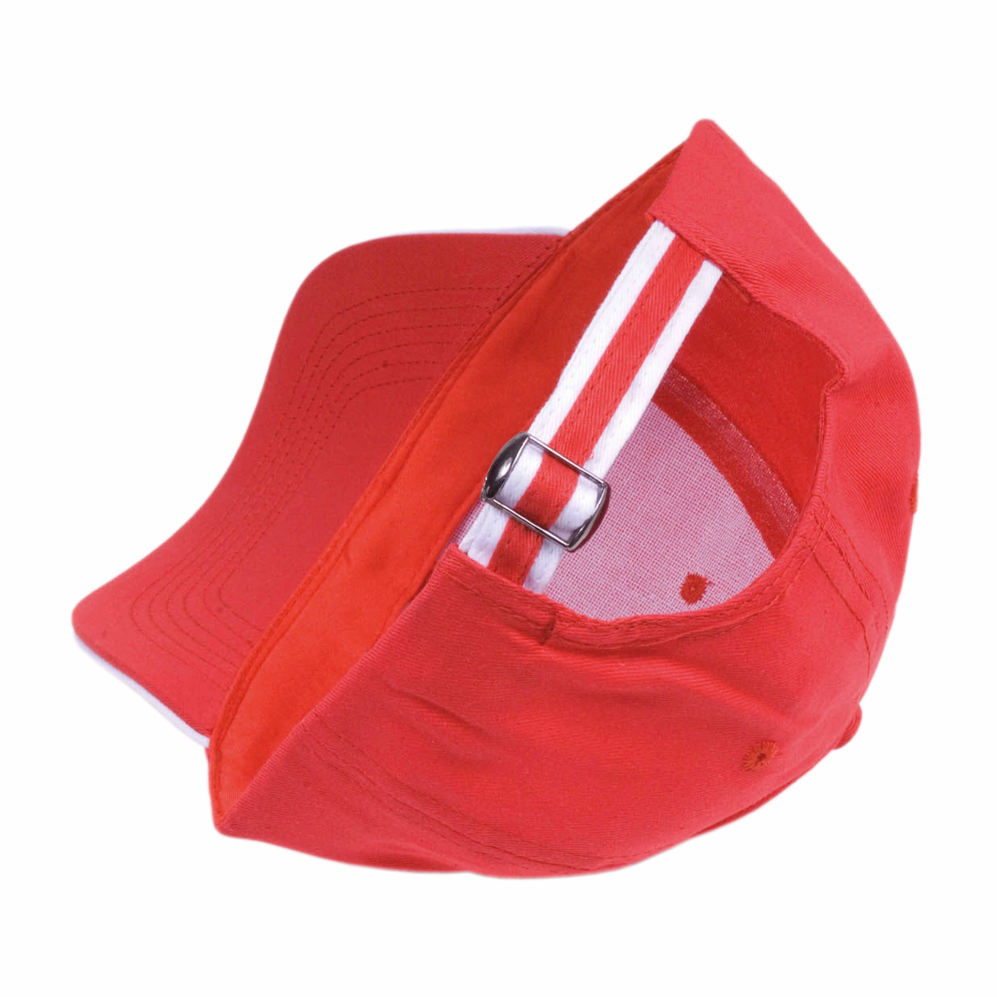 Immagine Cappellino in cotone, 5 pannelli con profilo in contrasto