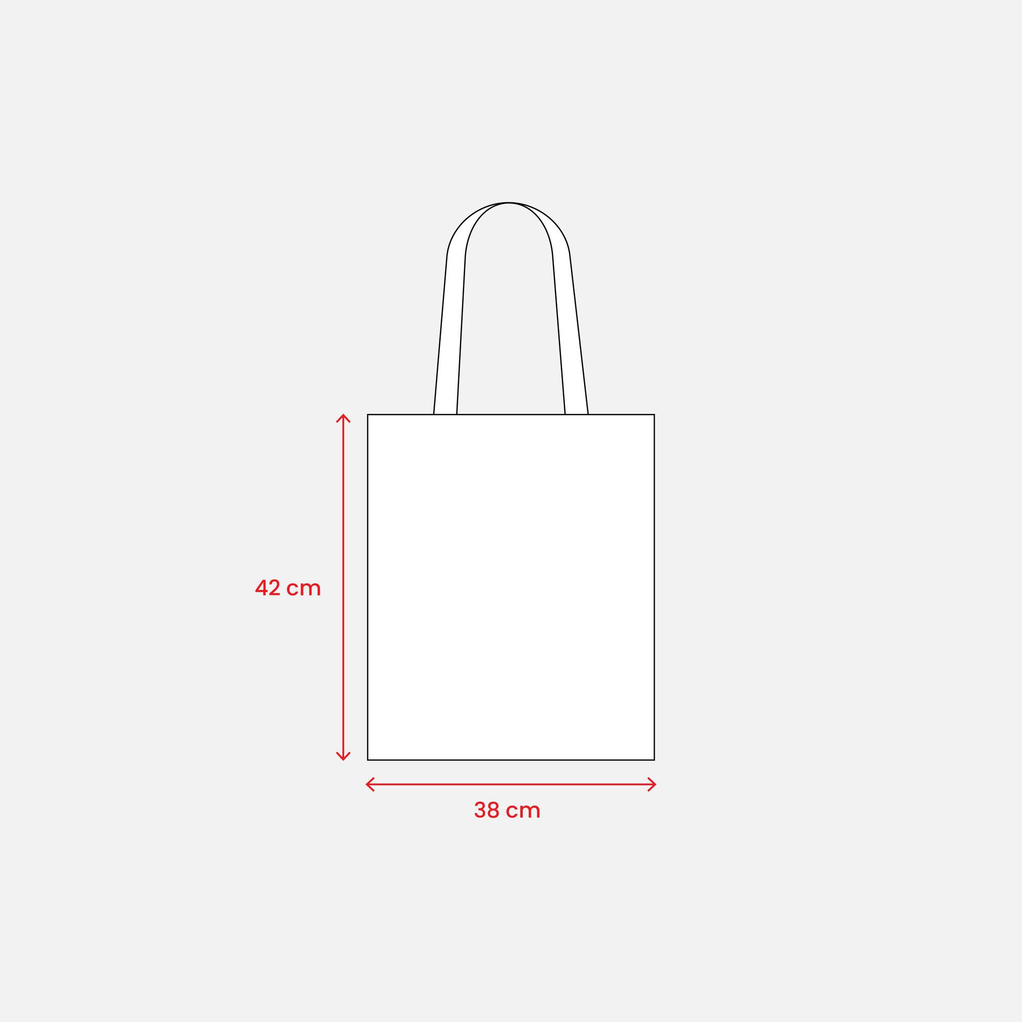 Immagine Shopper in cotone 220 g/m2, manici lunghi