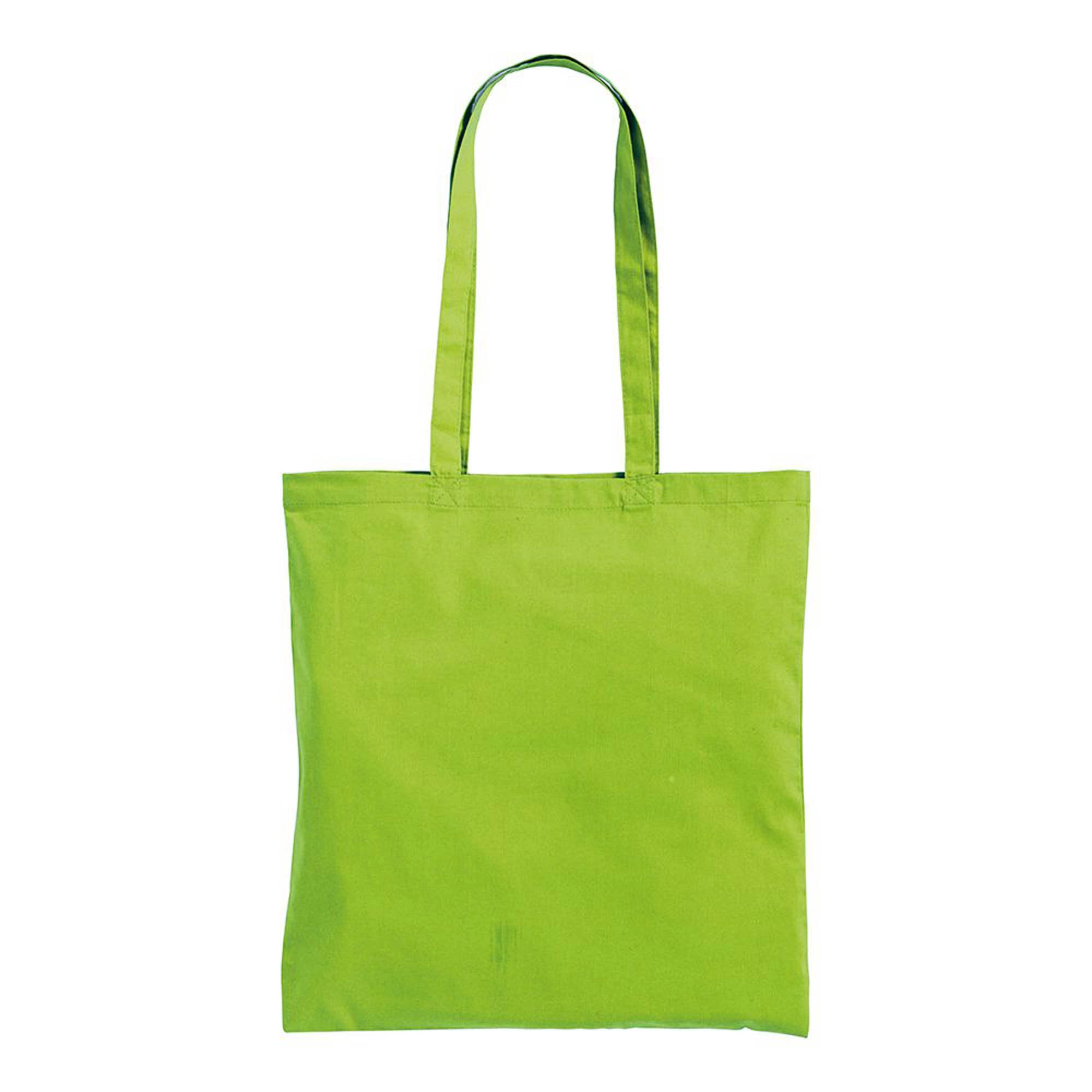 Immagine Shopper in cotone 220 g/m2, manici lunghi