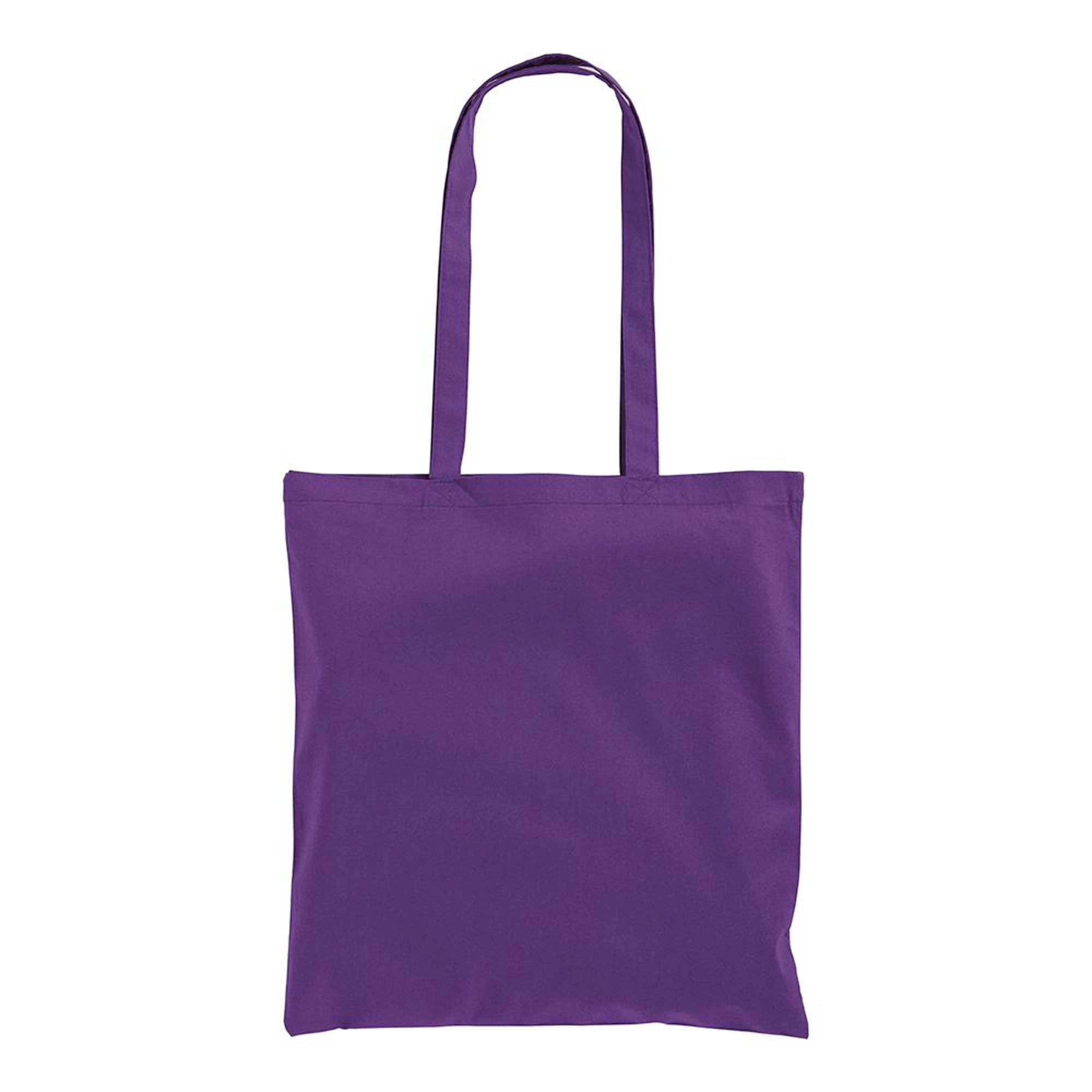 Immagine Shopper in cotone 220 g/m2, manici lunghi