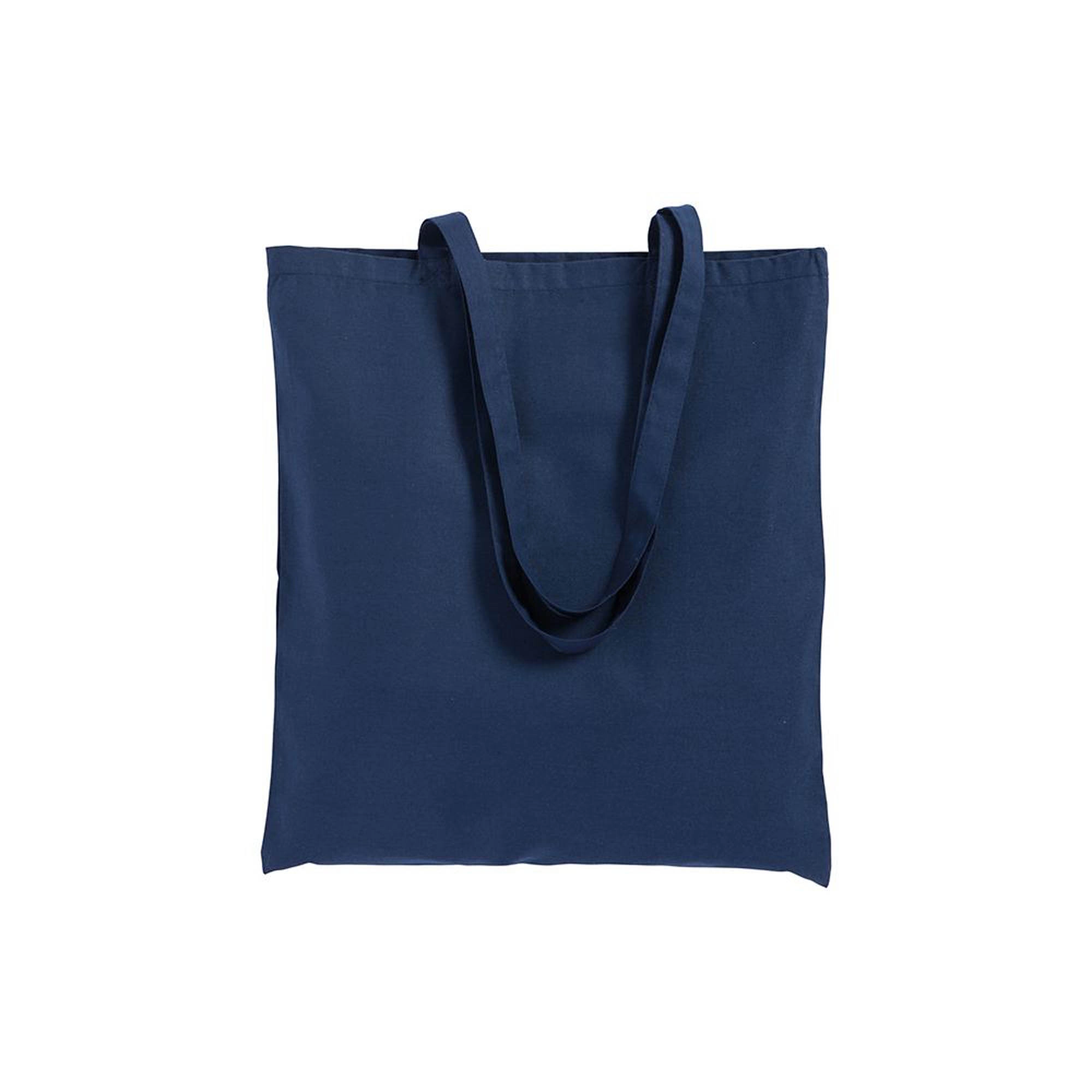 Immagine Shopper con soffietto in cotone 220 g/m2, manici lunghi