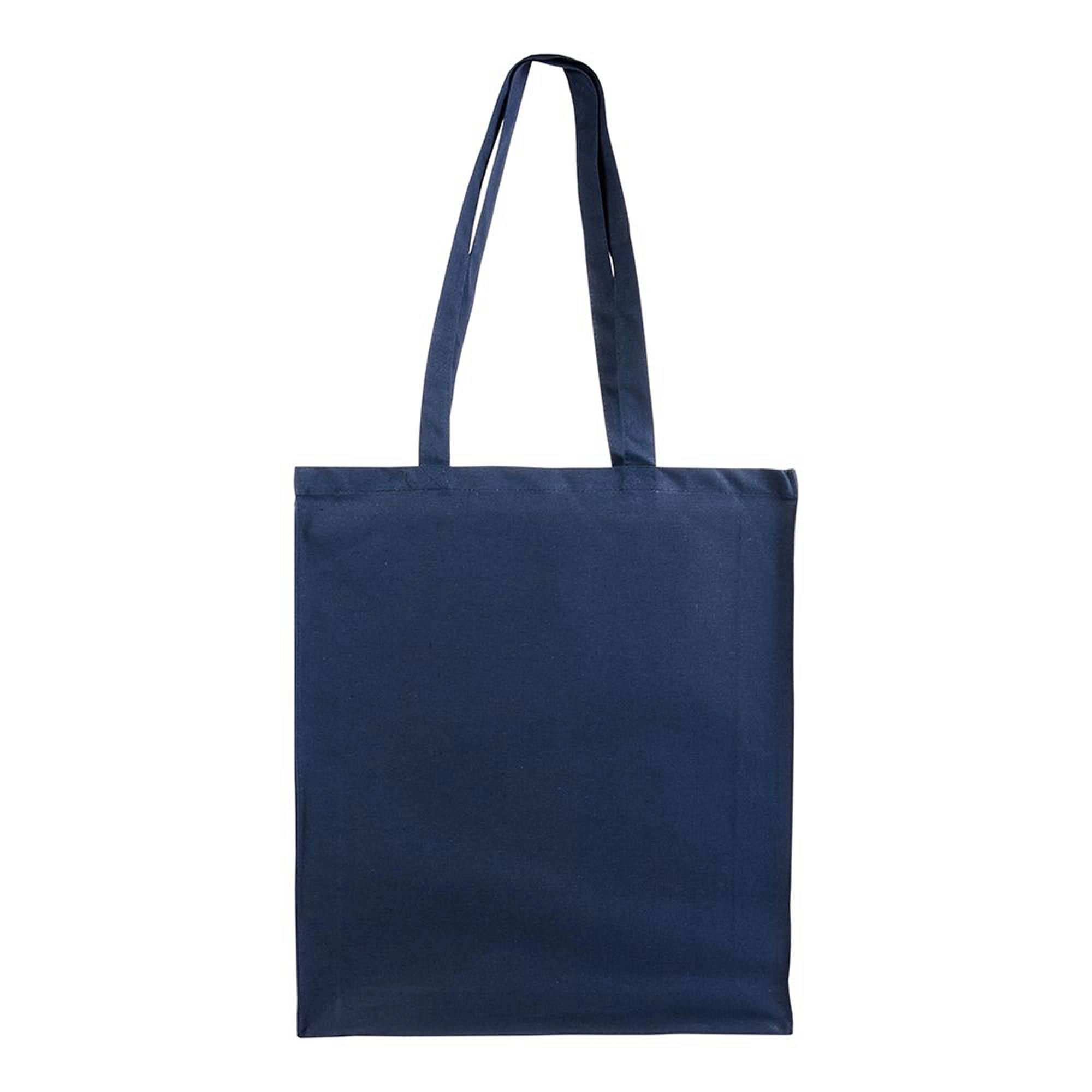 Immagine Shopper con soffietto in cotone 220 g/m2, manici lunghi