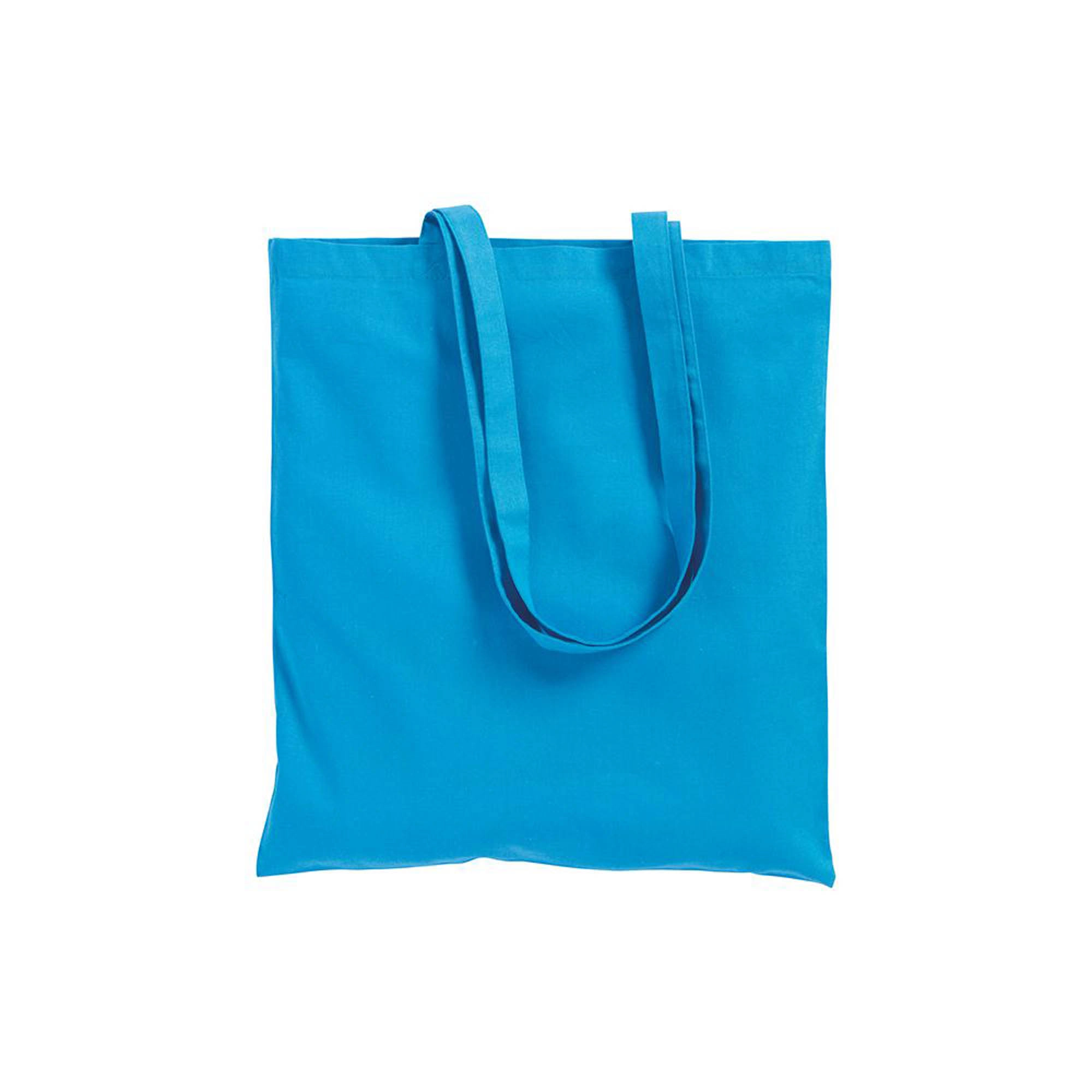 Immagine Shopper con soffietto in cotone 220 g/m2, manici lunghi
