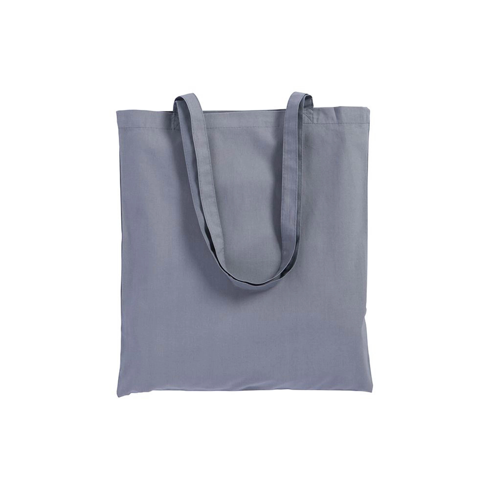 Immagine Shopper con soffietto in cotone 220 g/m2, manici lunghi