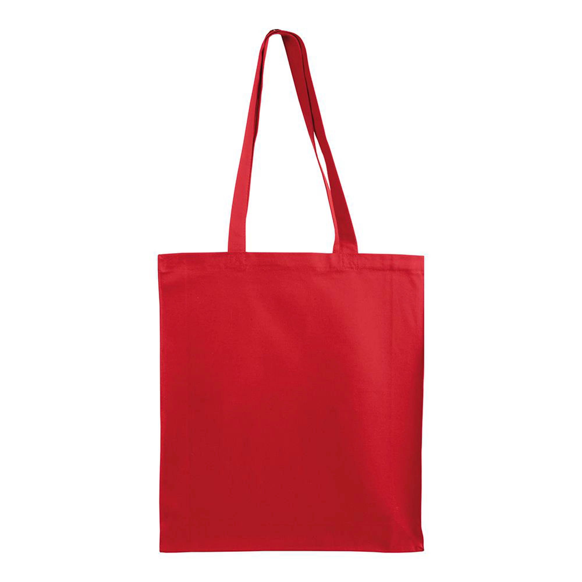 Immagine Shopper con soffietto in cotone 220 g/m2, manici lunghi