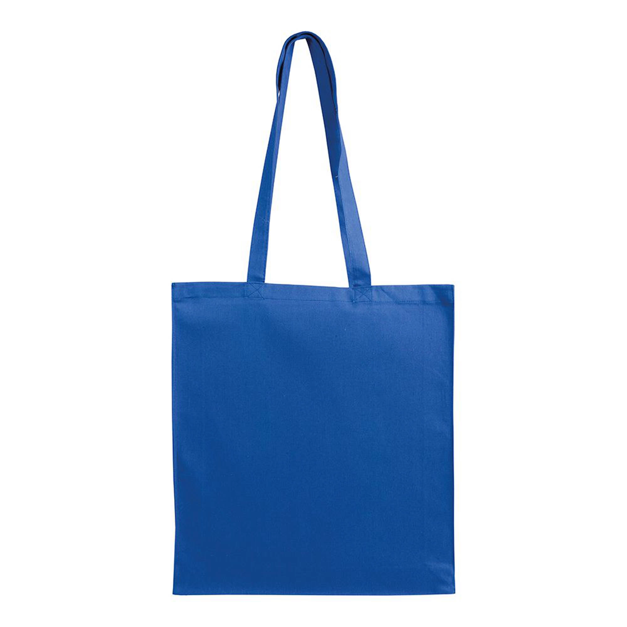 Immagine Shopper con soffietto in cotone 220 g/m2, manici lunghi