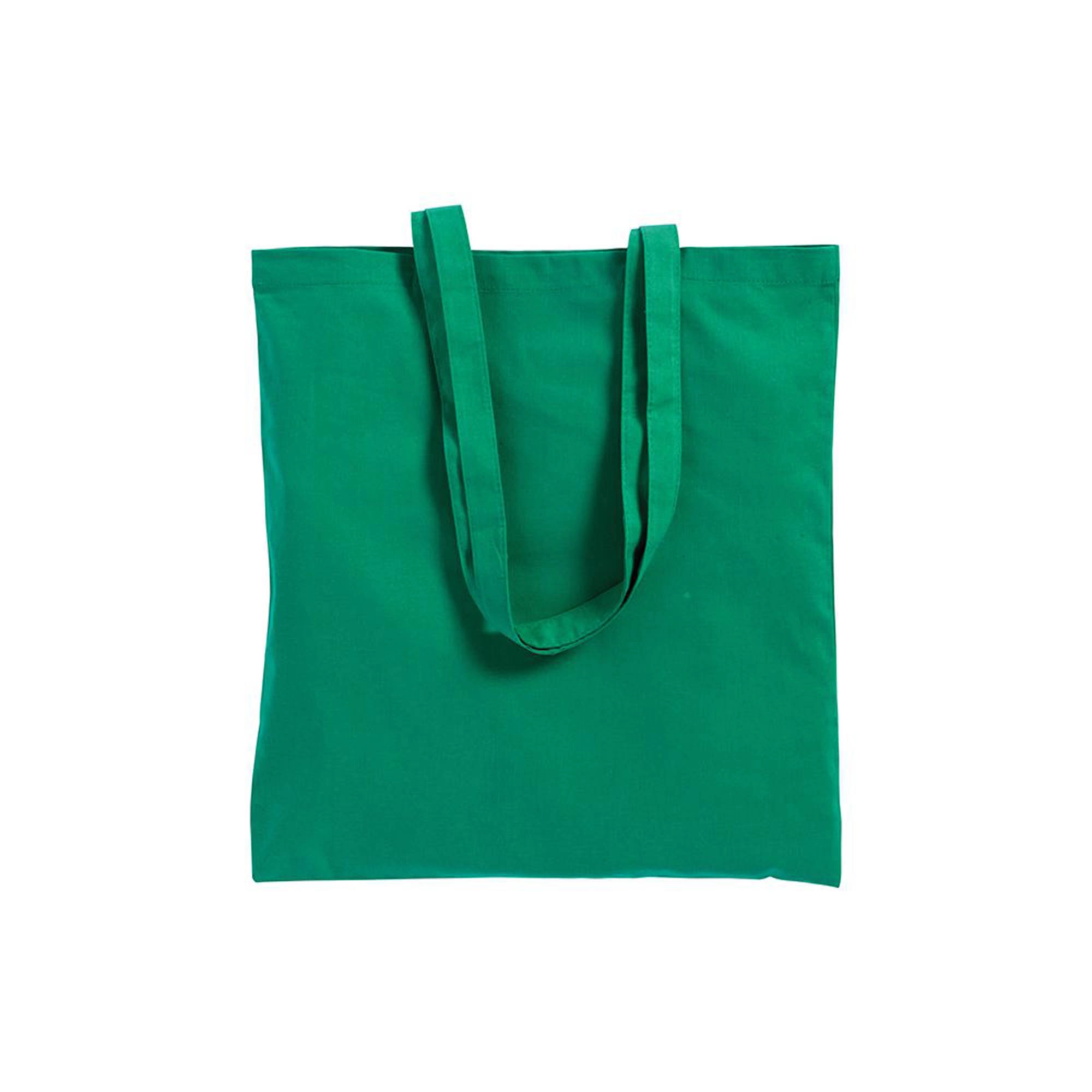 Immagine Shopper con soffietto in cotone 220 g/m2, manici lunghi