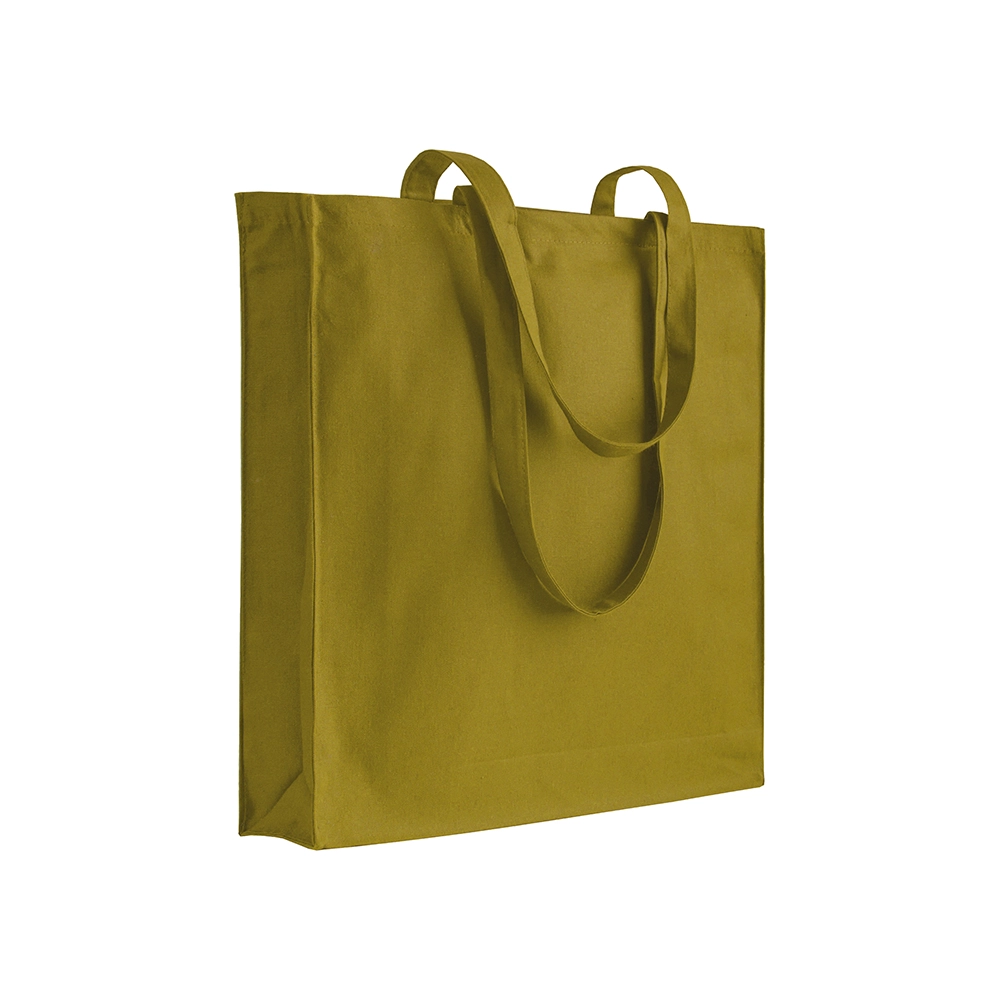 Immagine Shopper con soffietto in cotone 220 g/m2, manici lunghi