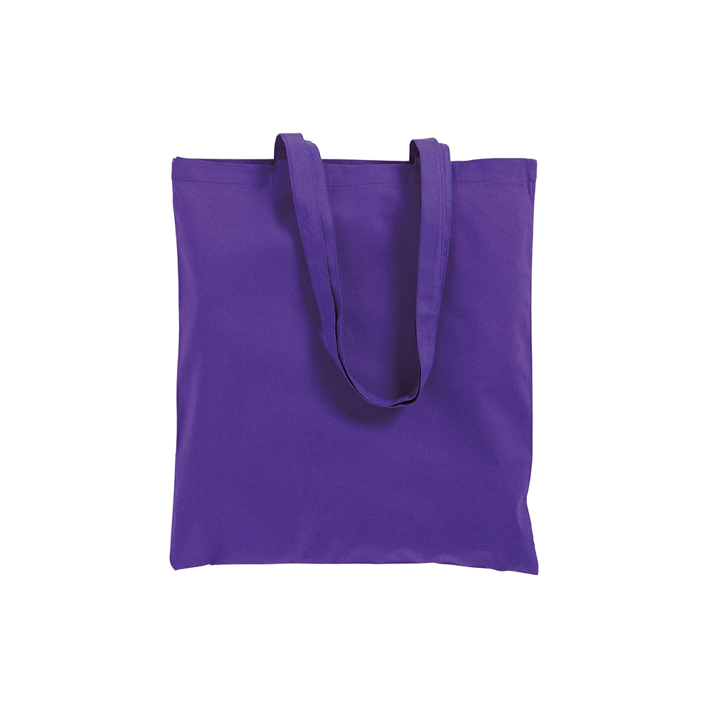 Immagine Shopper con soffietto in cotone 220 g/m2, manici lunghi