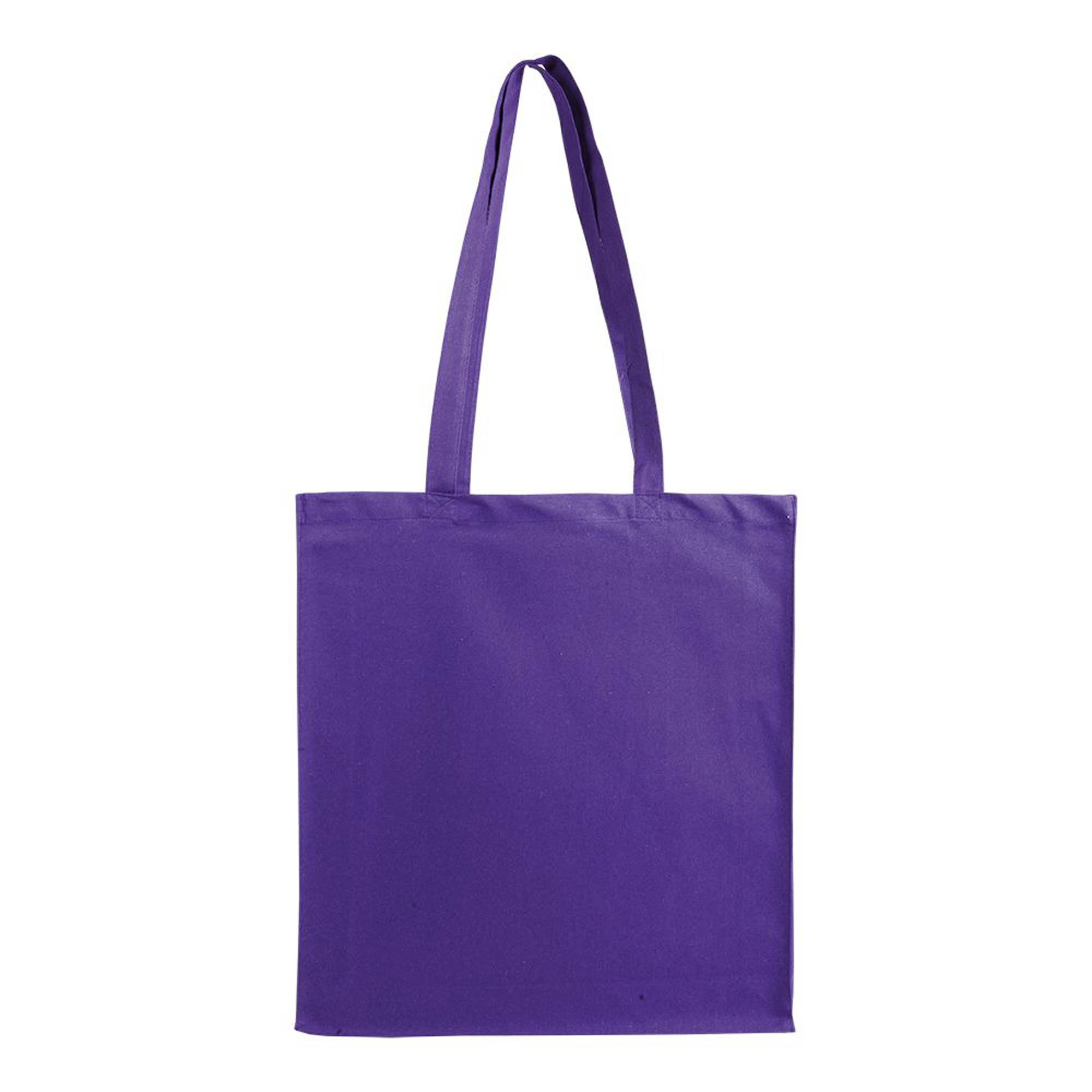 Immagine Shopper con soffietto in cotone 220 g/m2, manici lunghi