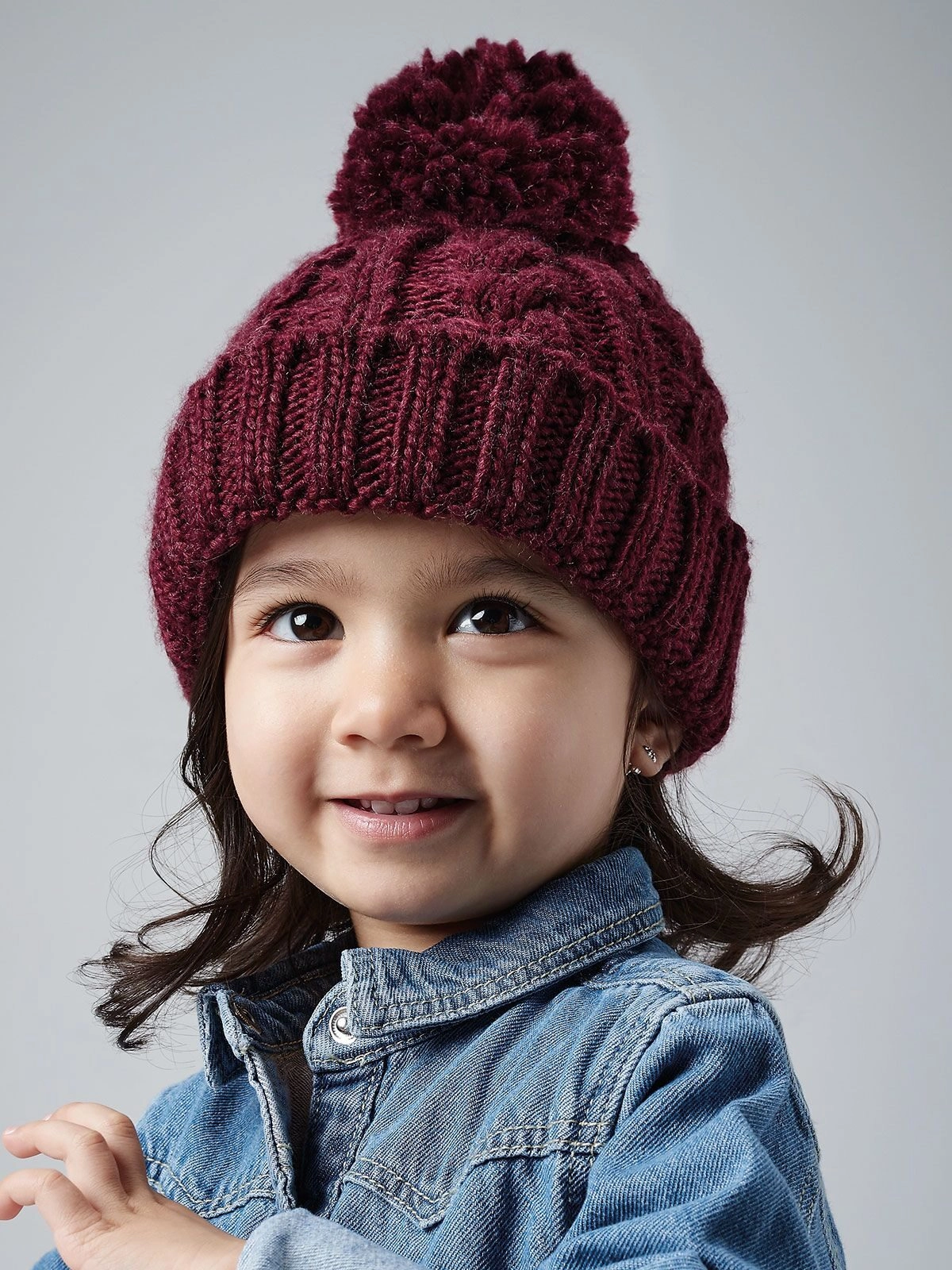 Immagine Infant Cable Knit Melange Beanie