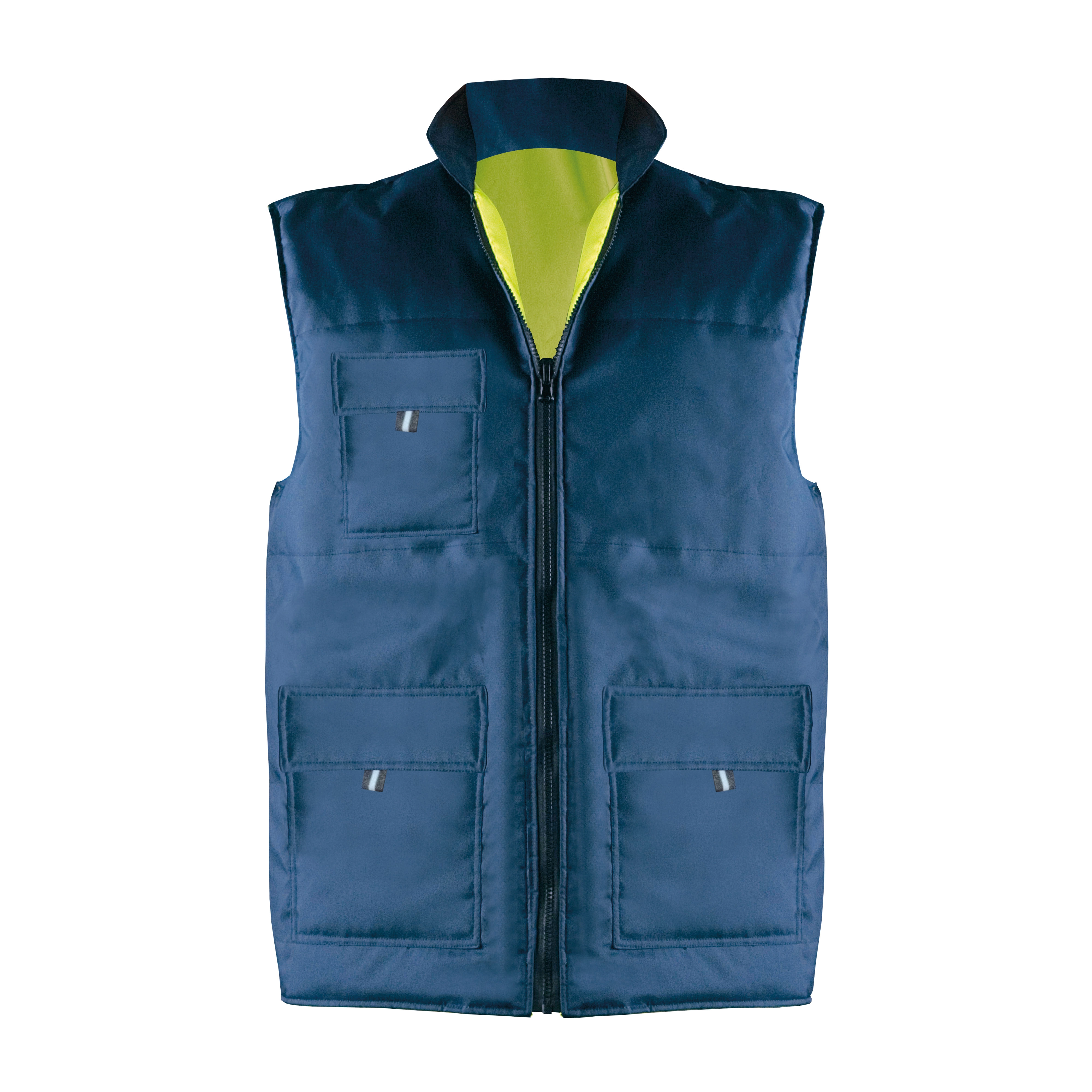 Immagine Gilet imbottito, impermeabile e reversibile in poliestere pongee