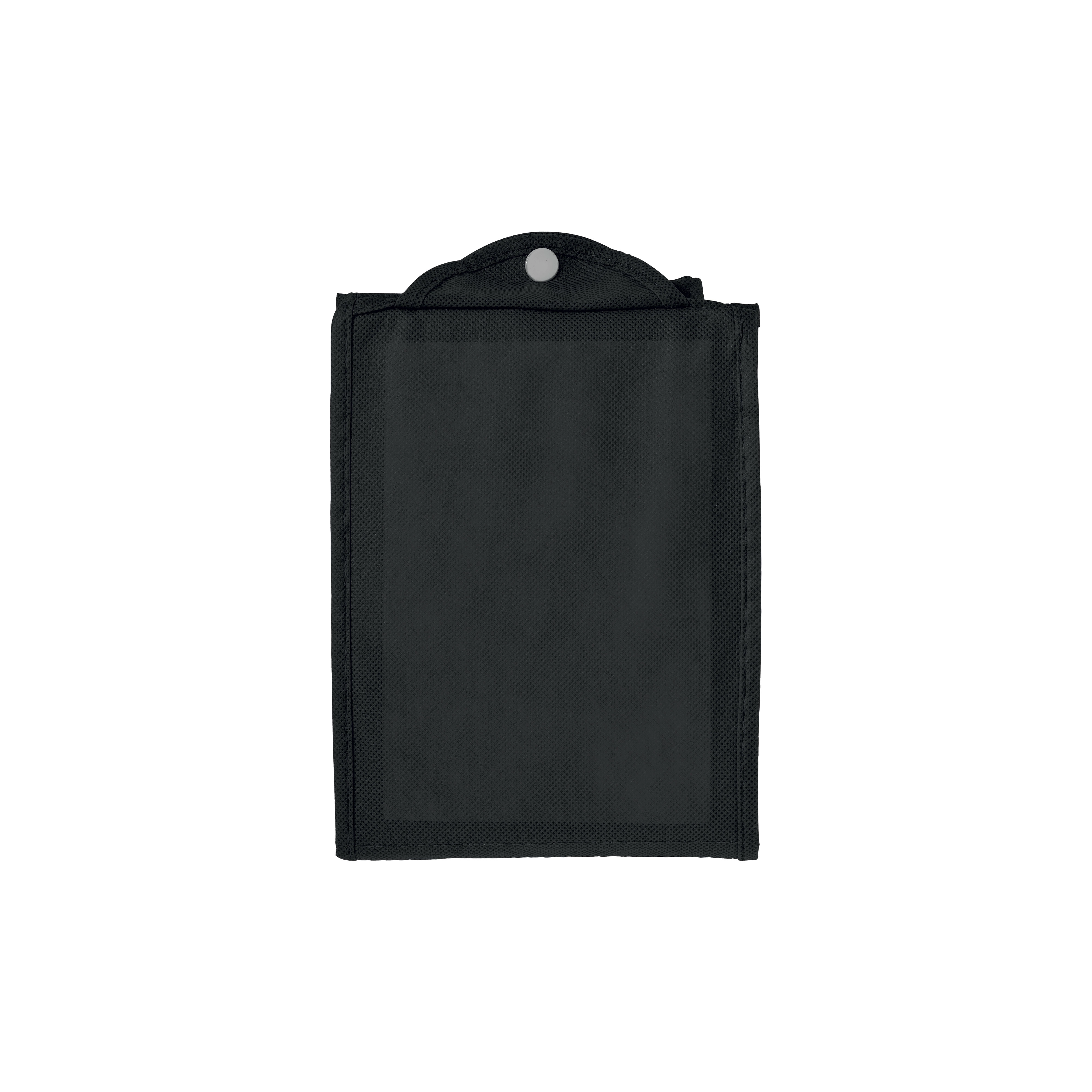 Immagine Shopper ripiegabile con soffietto in TNT 80g/m2 cucito, manici corti