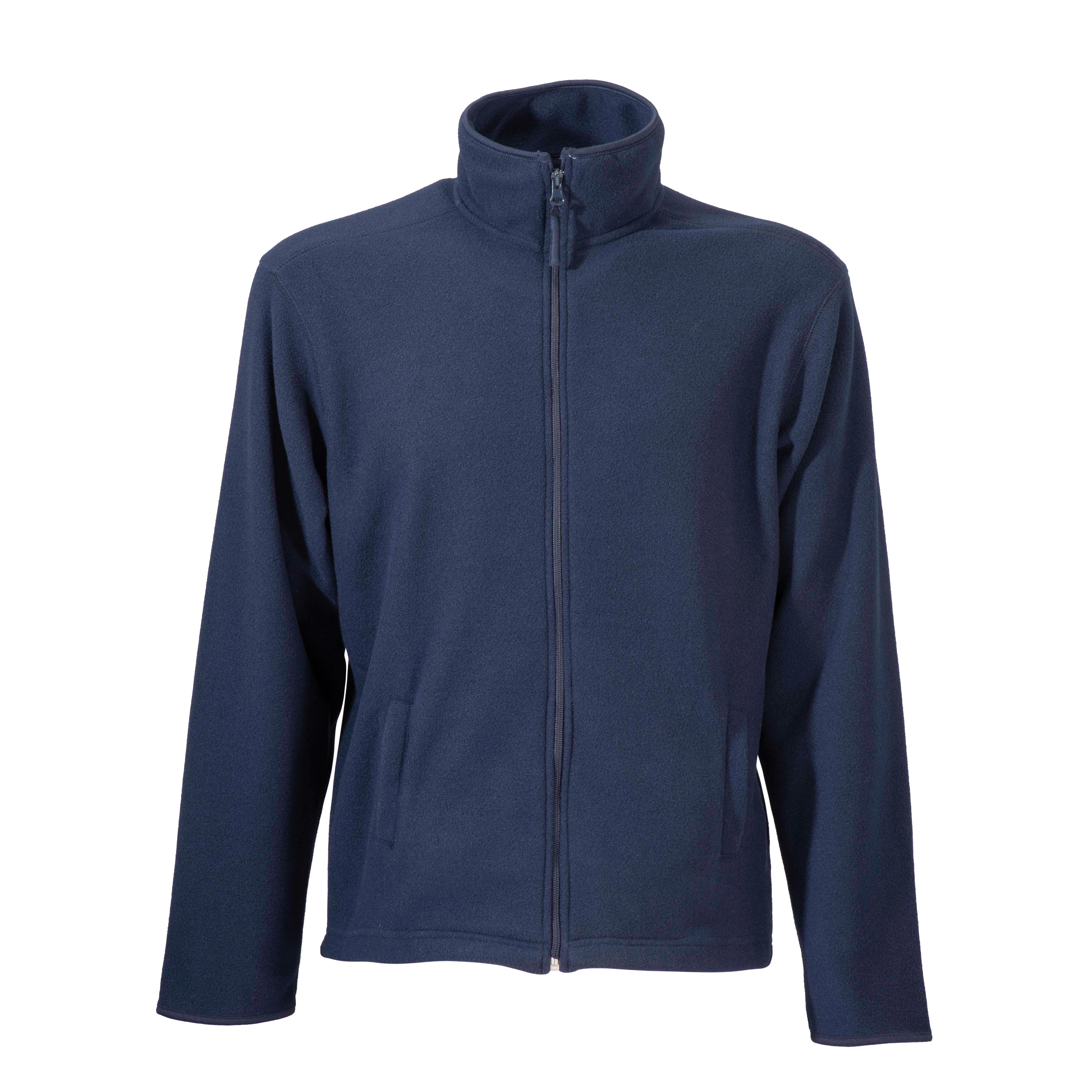 Immagine Felpa da uomo a zip intera in micropolar, con 2 tasche chiusura zip