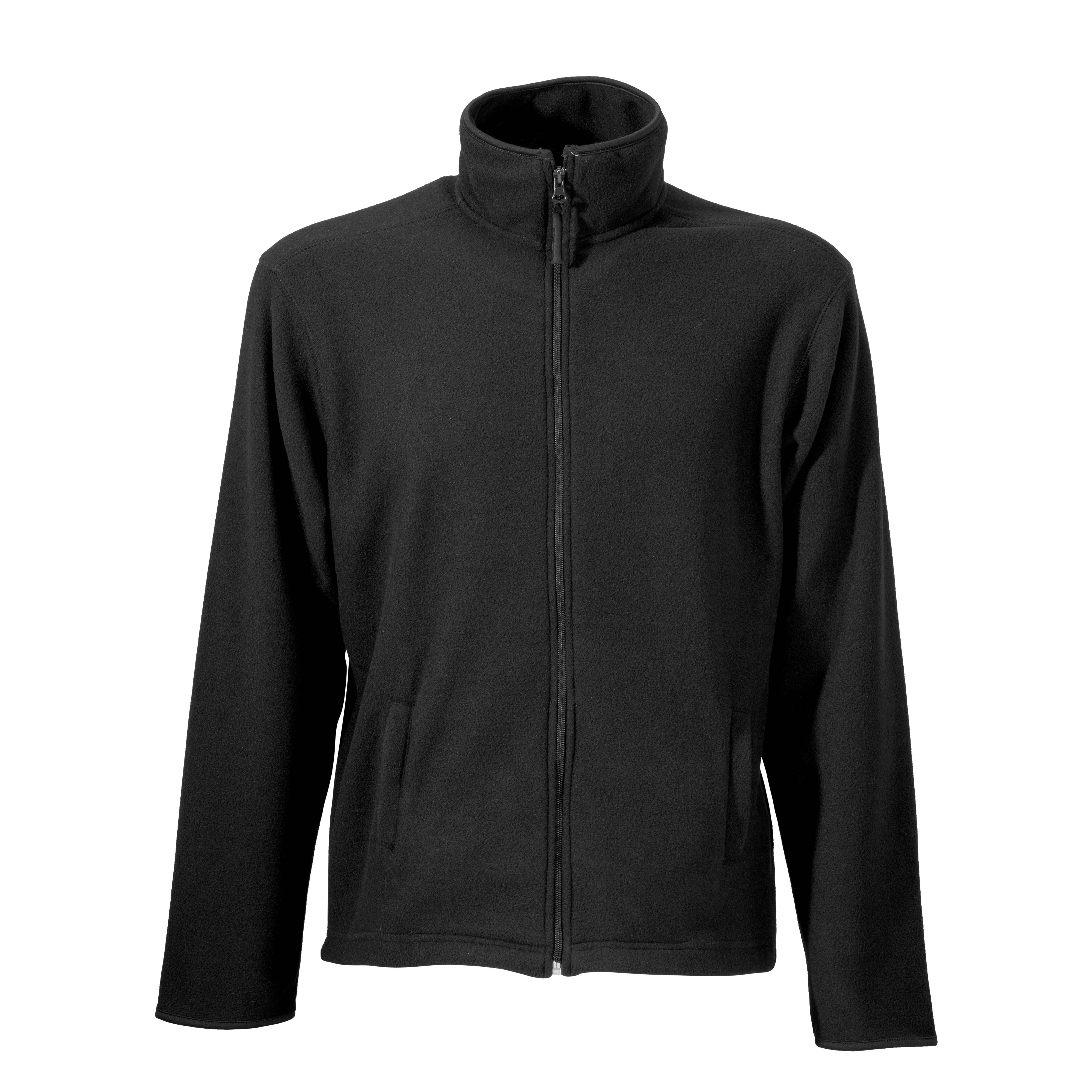 Immagine Felpa da uomo a zip intera in micropolar, con 2 tasche chiusura zip