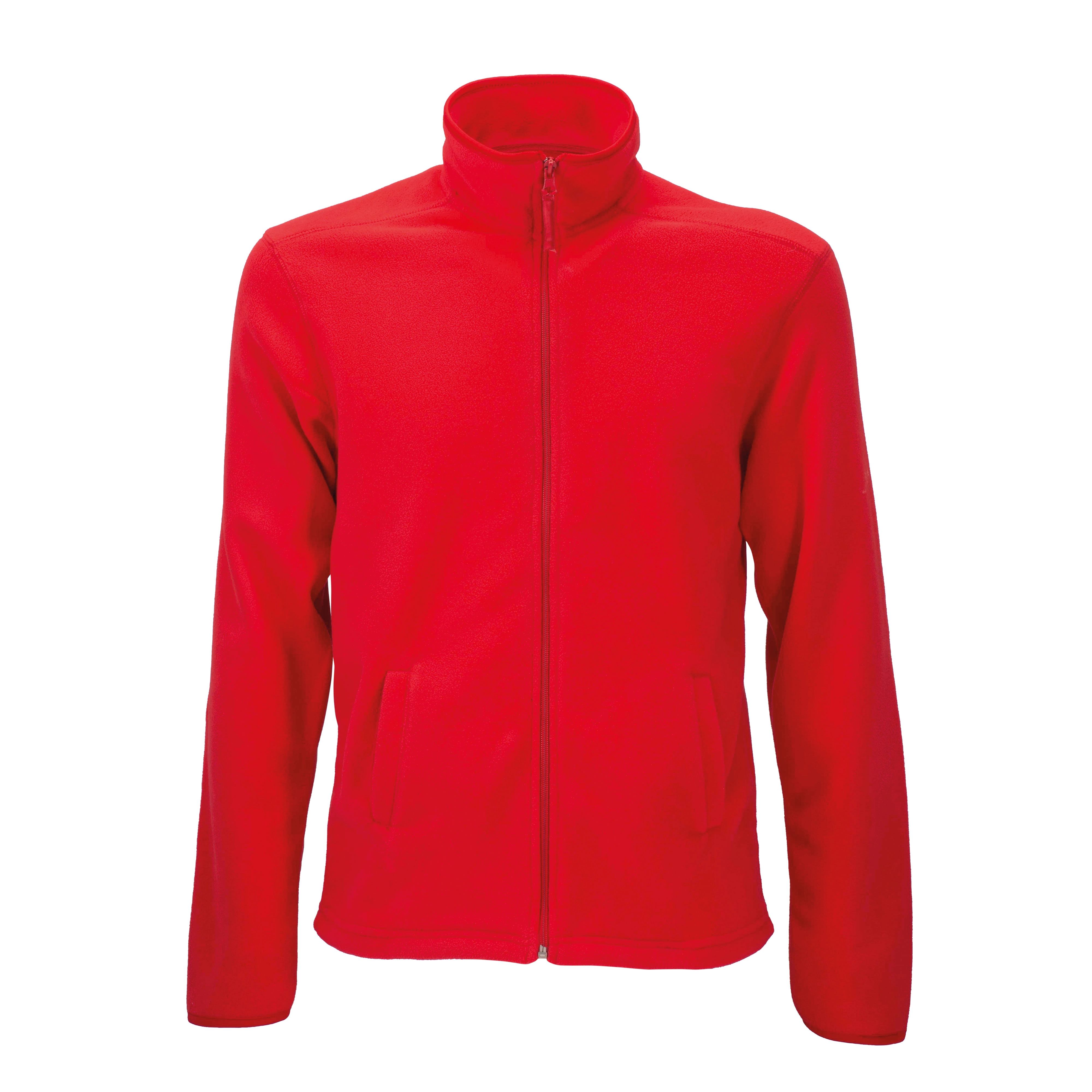 Immagine Felpa da uomo a zip intera in micropolar, con 2 tasche chiusura zip