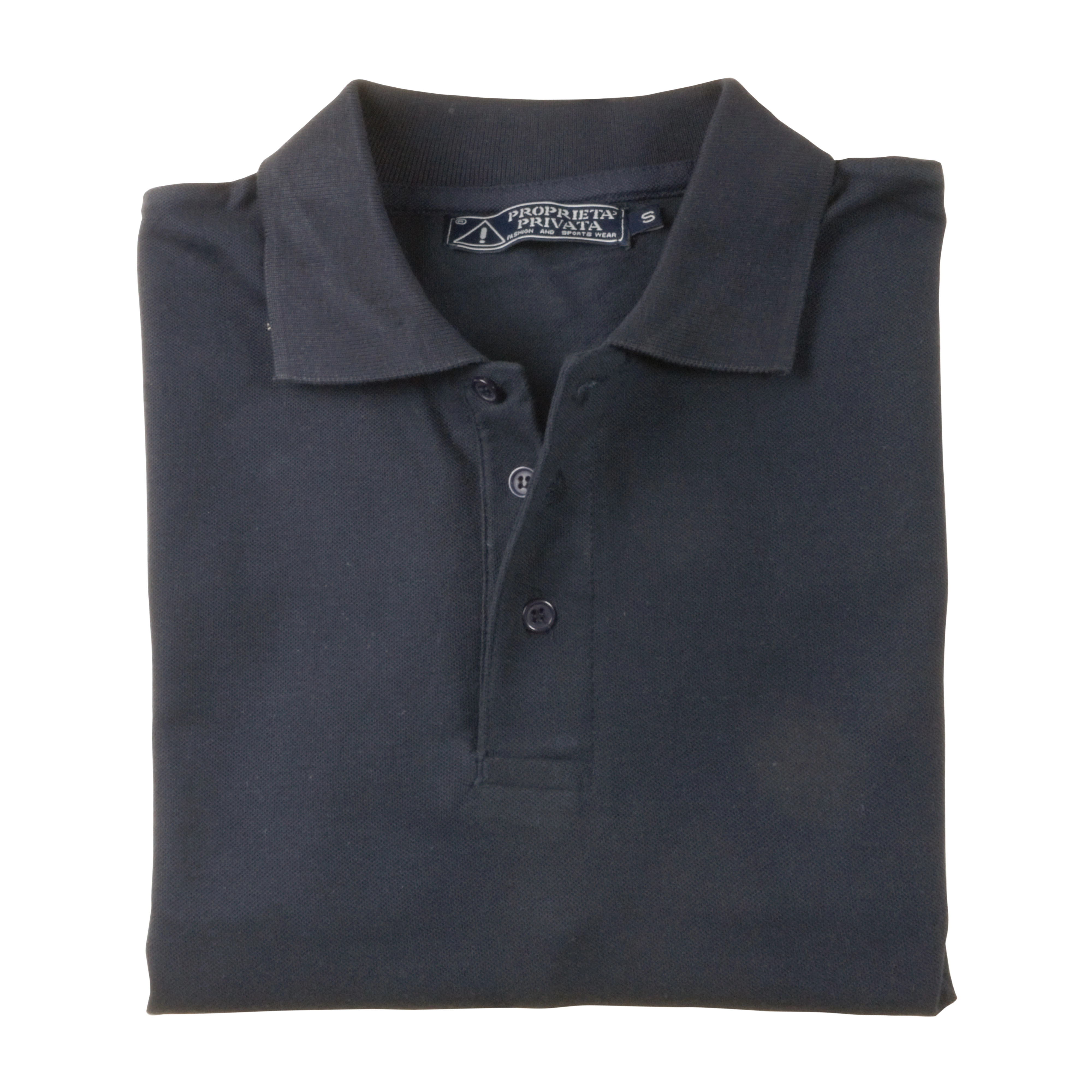 Immagine Polo piqué di cotone 100% 180 g/m2, manica lunga, tinta unita