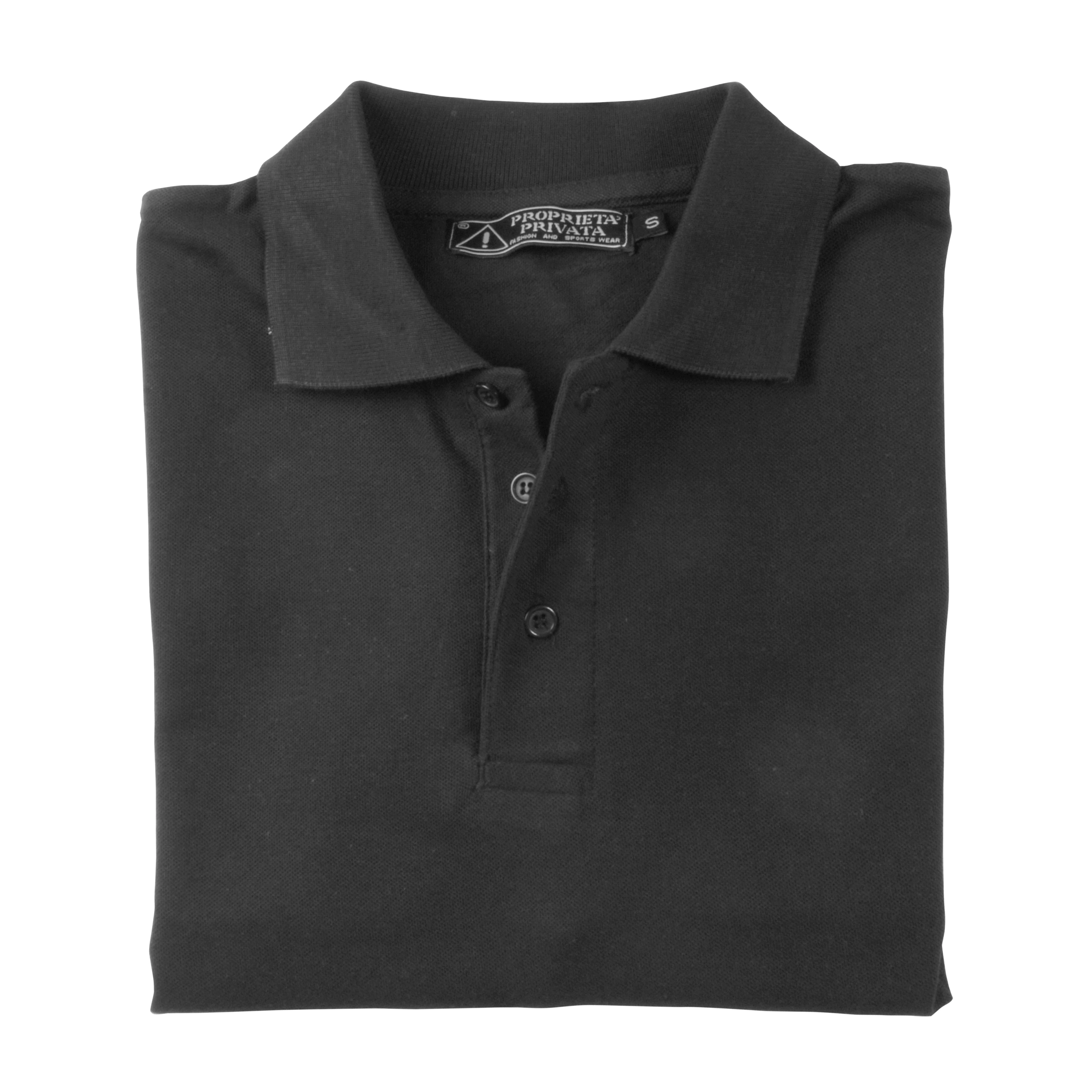 Immagine Polo piqué di cotone 100% 180 g/m2, manica lunga, tinta unita