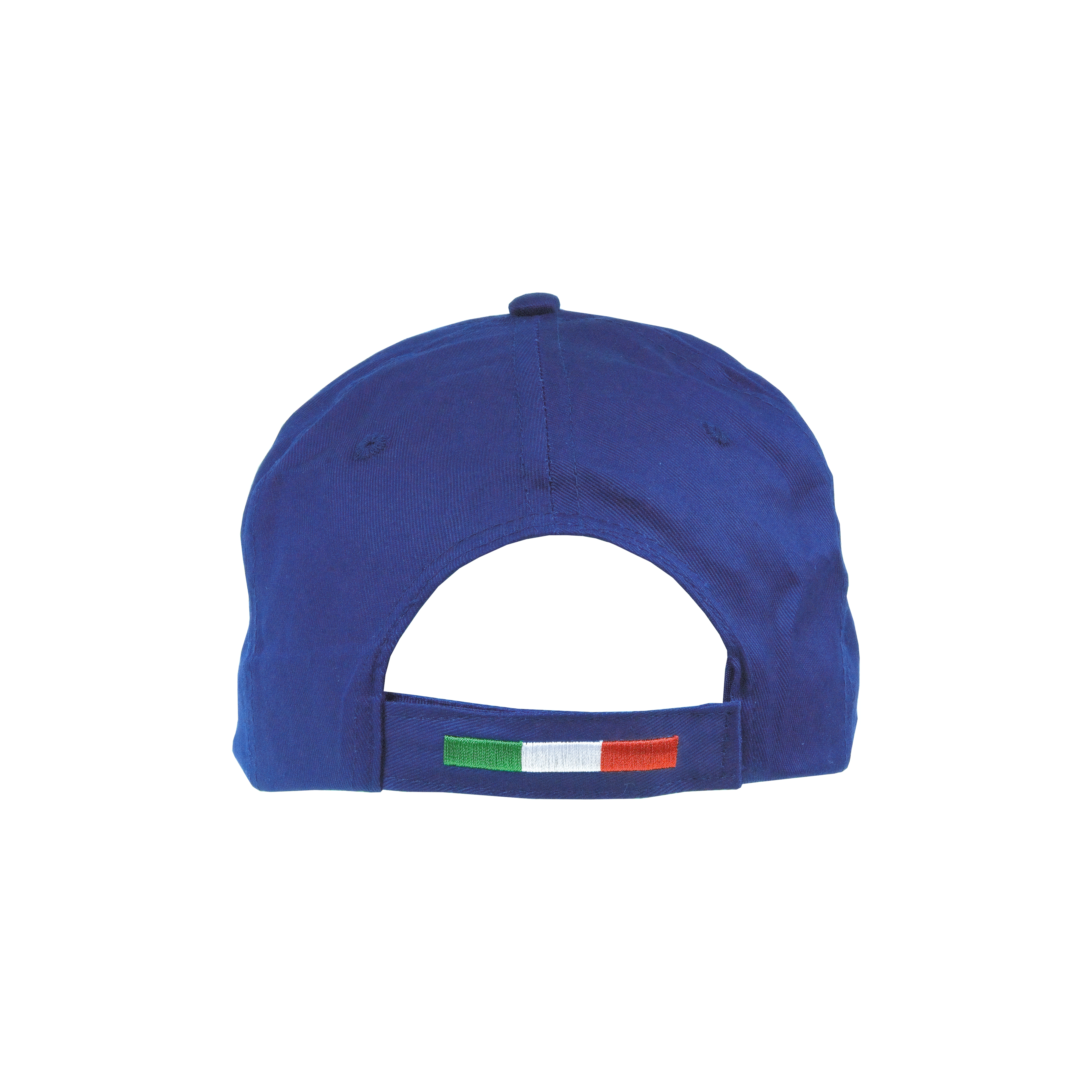Immagine Cappellino in cotone, 5 pannelli con profilo e ricamo tricolore